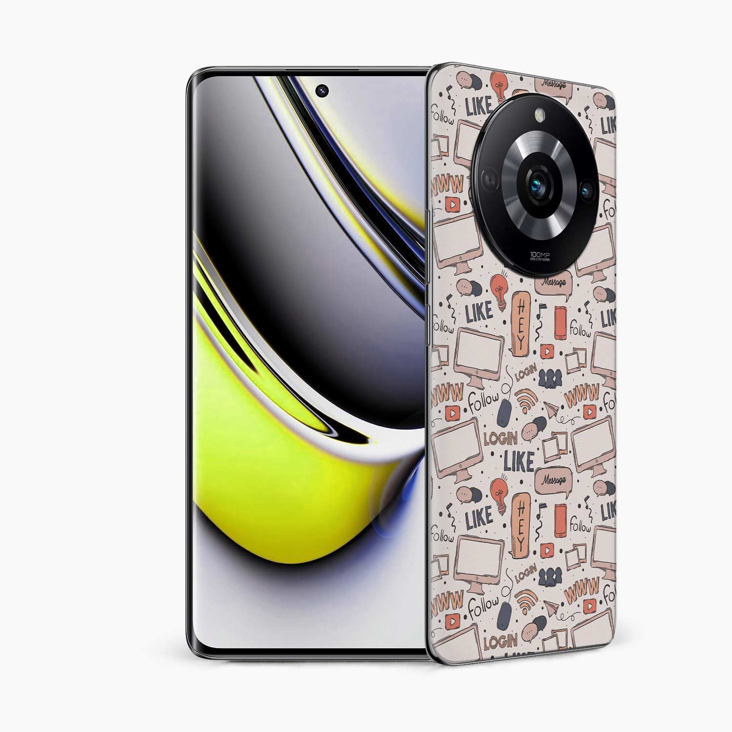 Social Media Realme 11 Pro 5G Skin Wrap