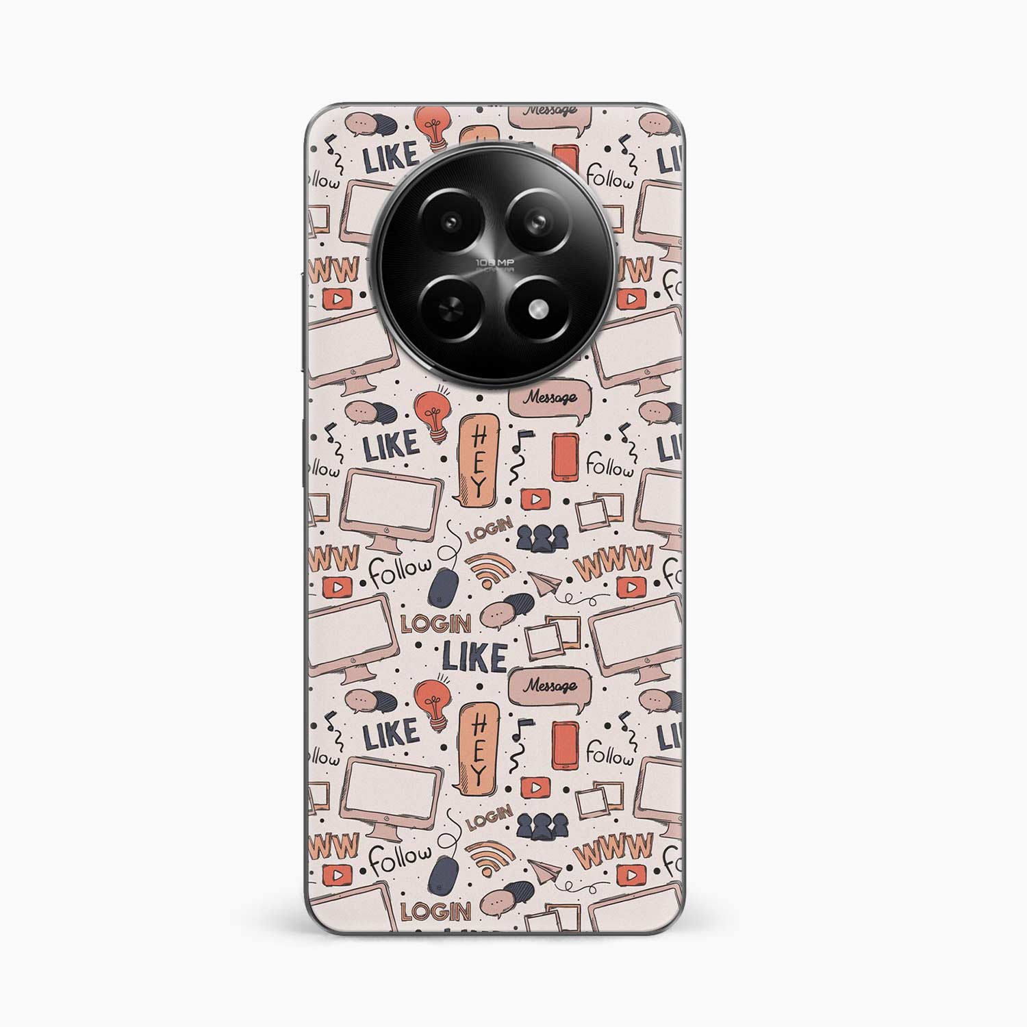 Social Media Realme C65 5G Skin Wrap