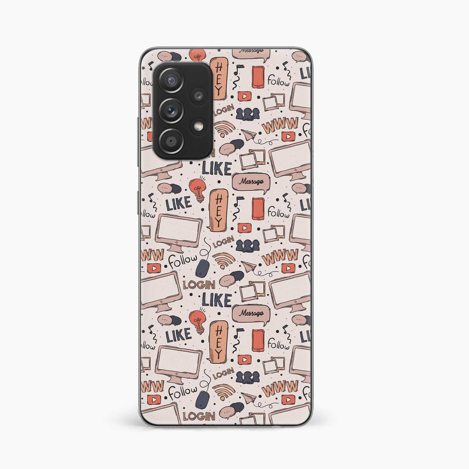 Social Media Samsung A52 Skin Wrap