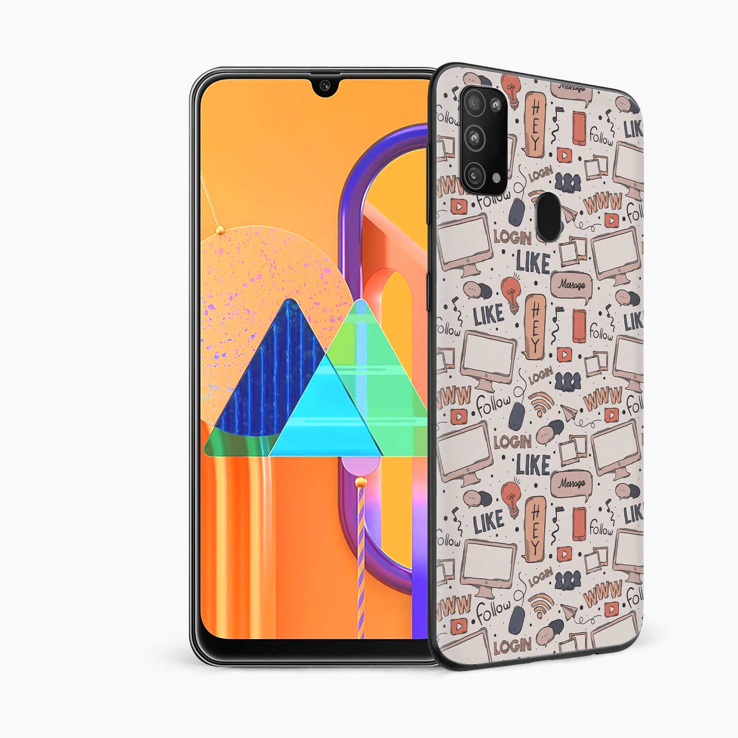 Social Media Samsung M31 Skin Wrap