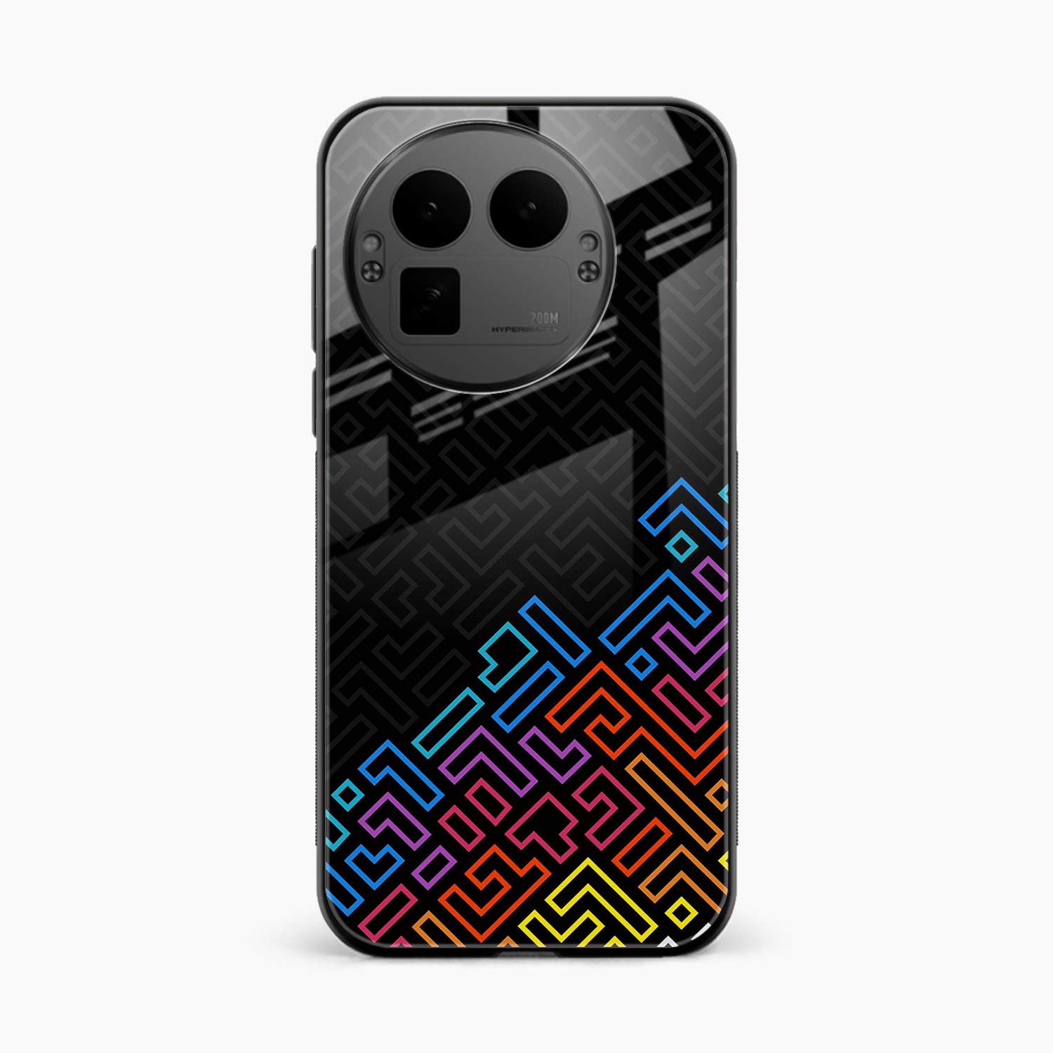 Black Maze Realme Gt 8 Pro Back Cover