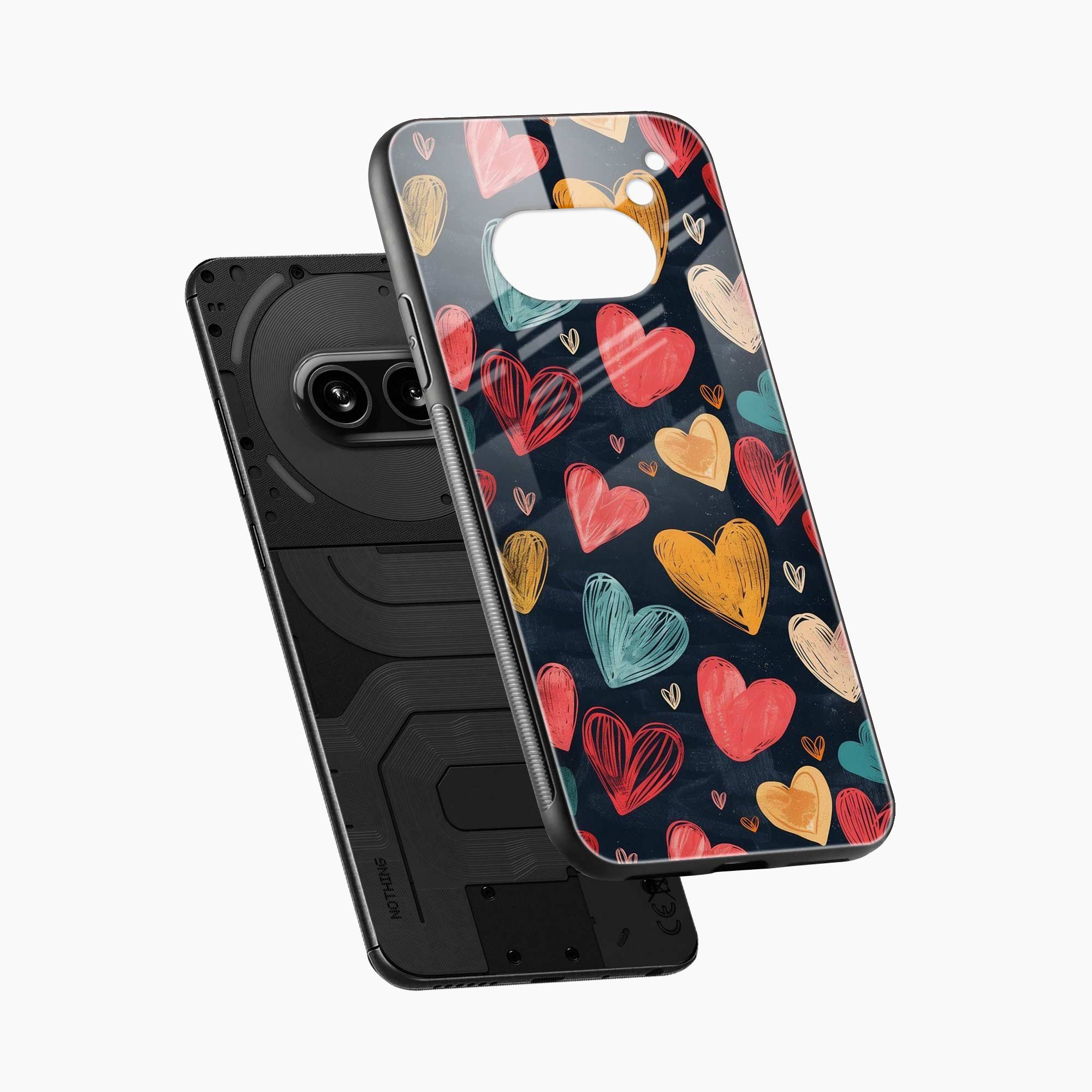 Colorful Hearts Nothing Phone 2a Plus Back Cover