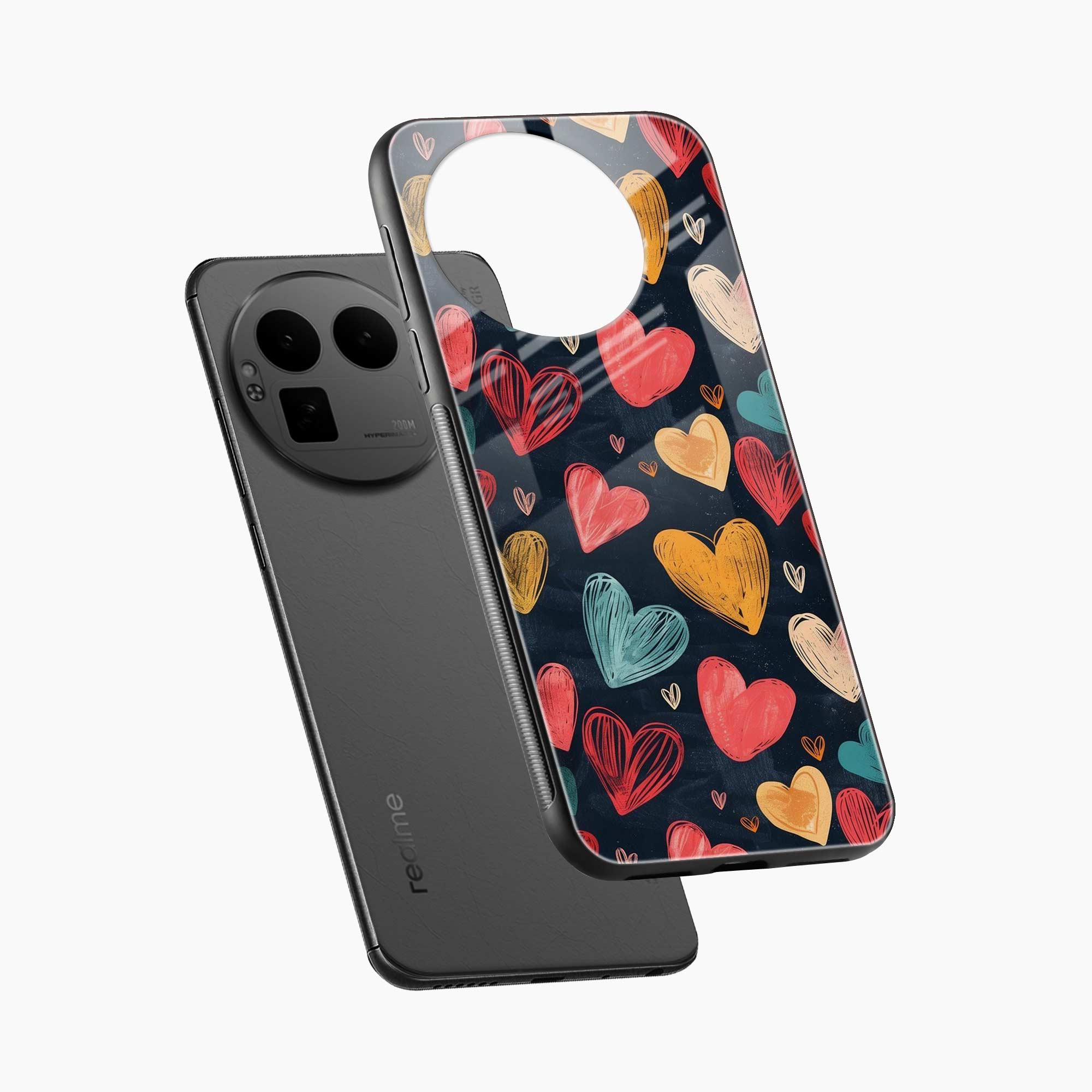Colorful Hearts Realme Gt 8 Pro Back Cover