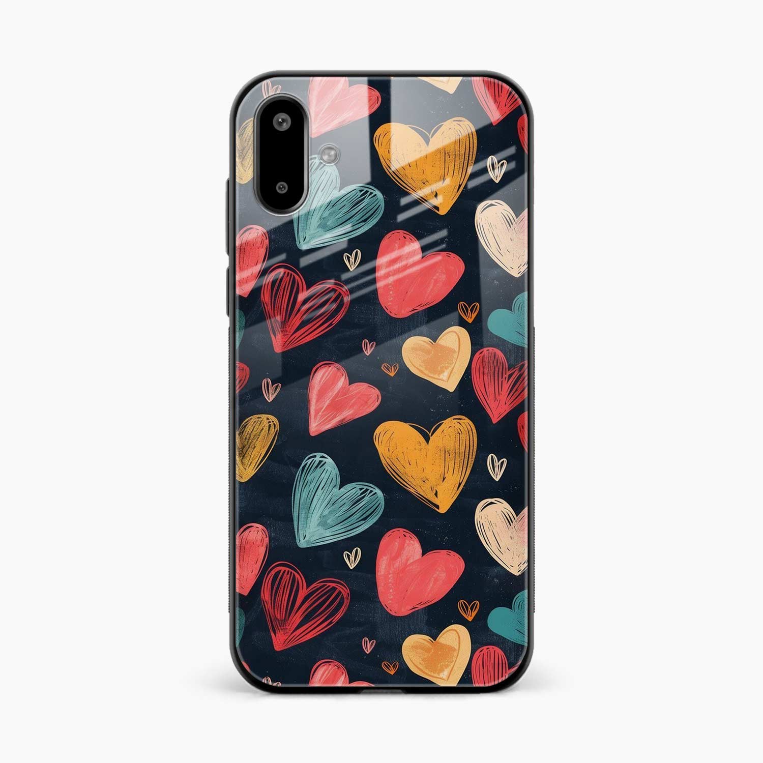 Colorful Hearts Samsung F07 Back Cover