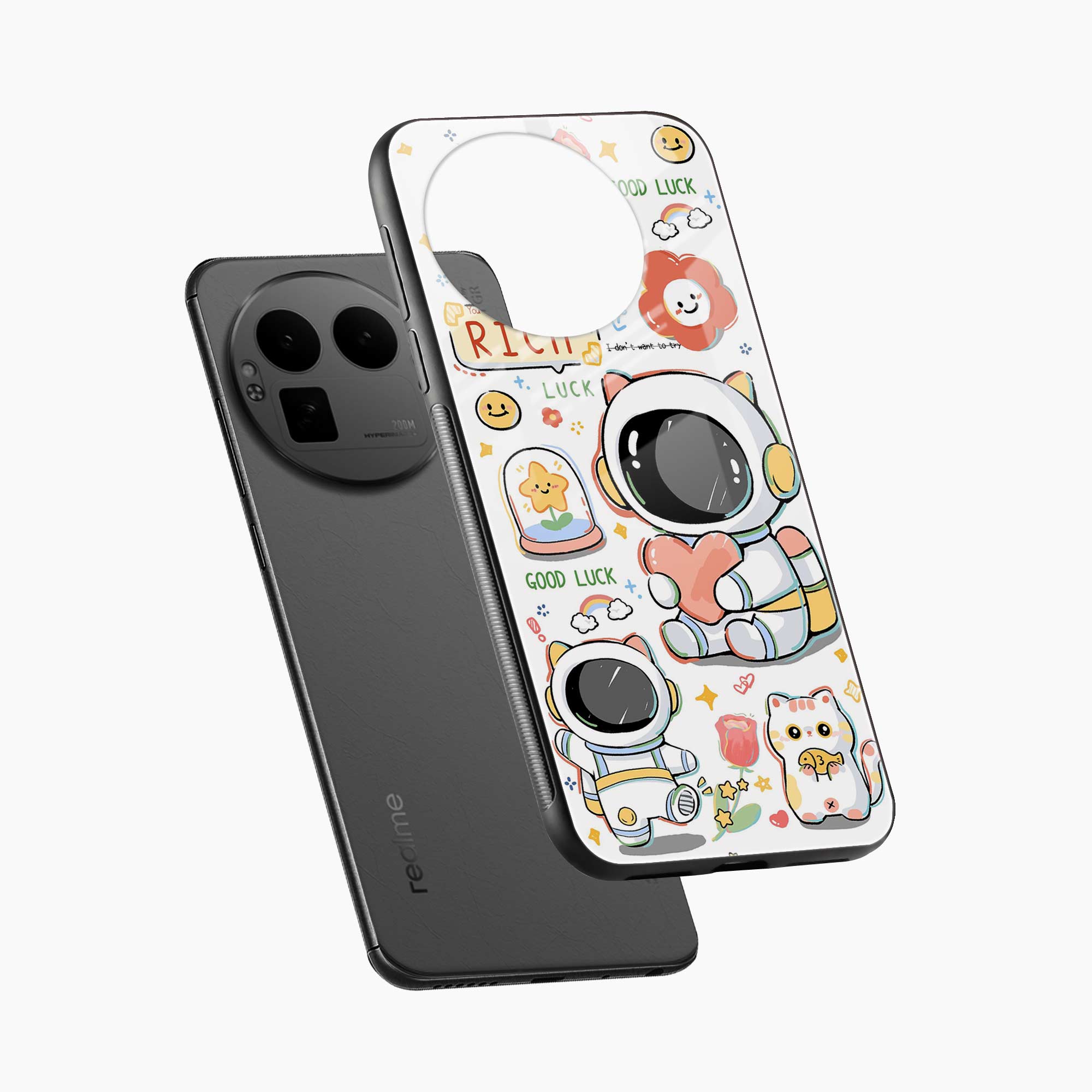 Cute Astronaut Realme Gt 8 Pro Back Cover