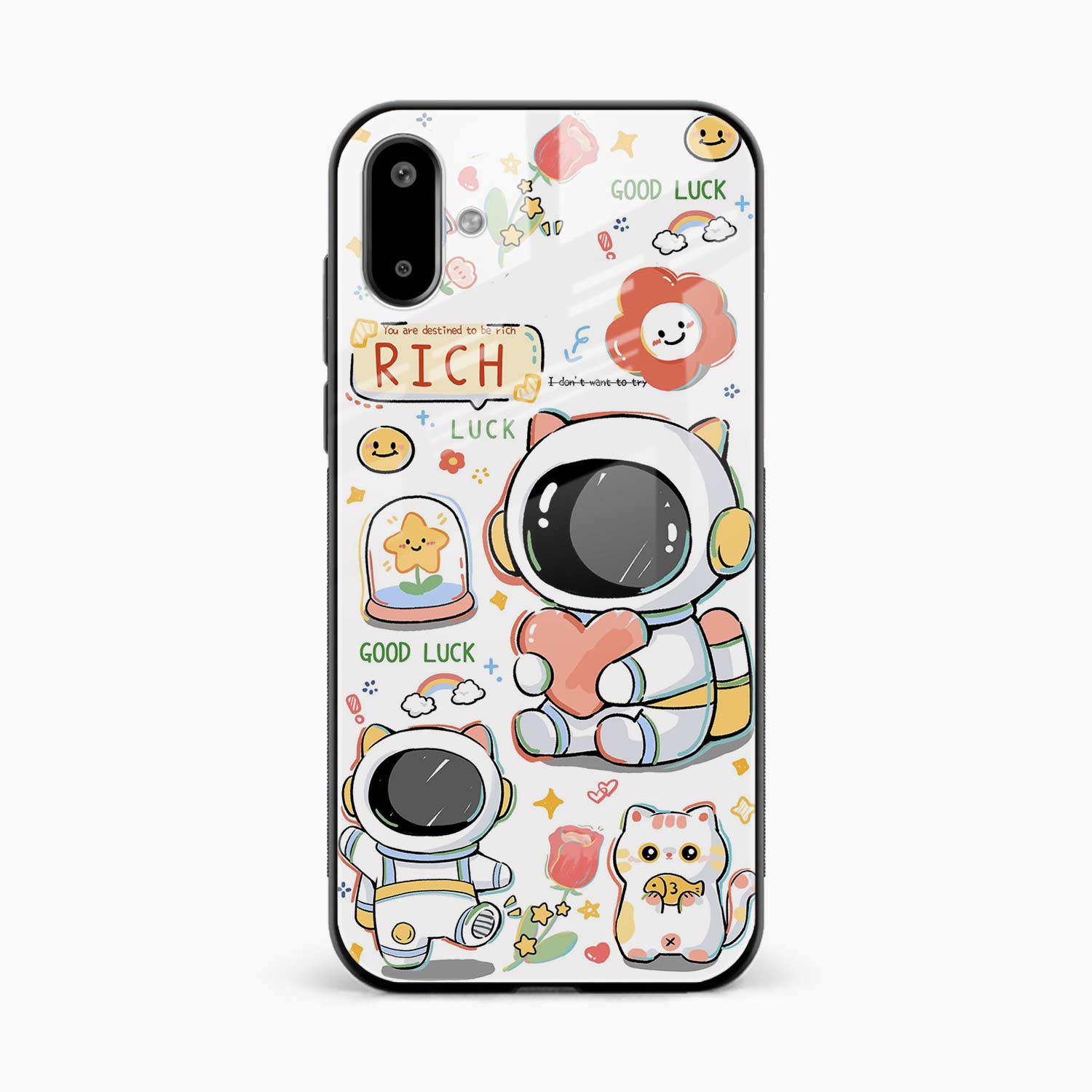 Cute Astronaut Samsung F07 Back Cover