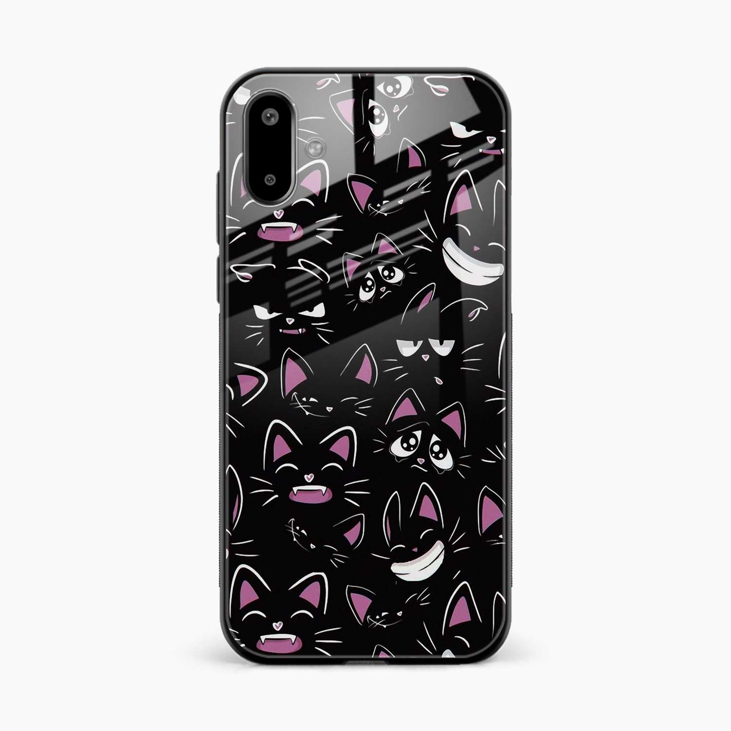 Cute Black Cat Samsung F07 Back Cover