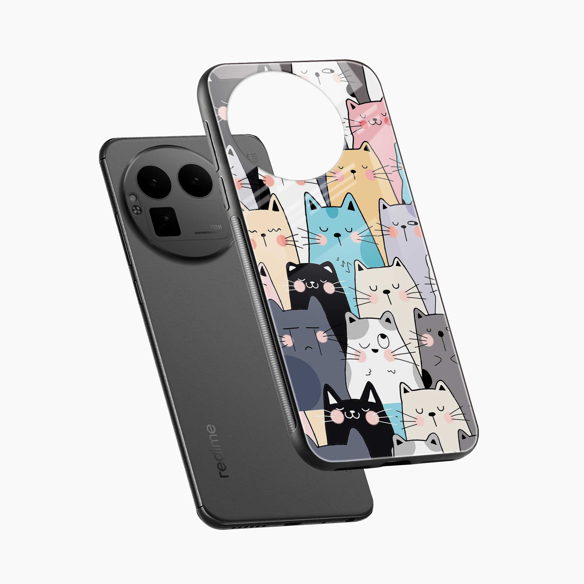 Cute Cat Realme Gt 8 Pro Back Cover