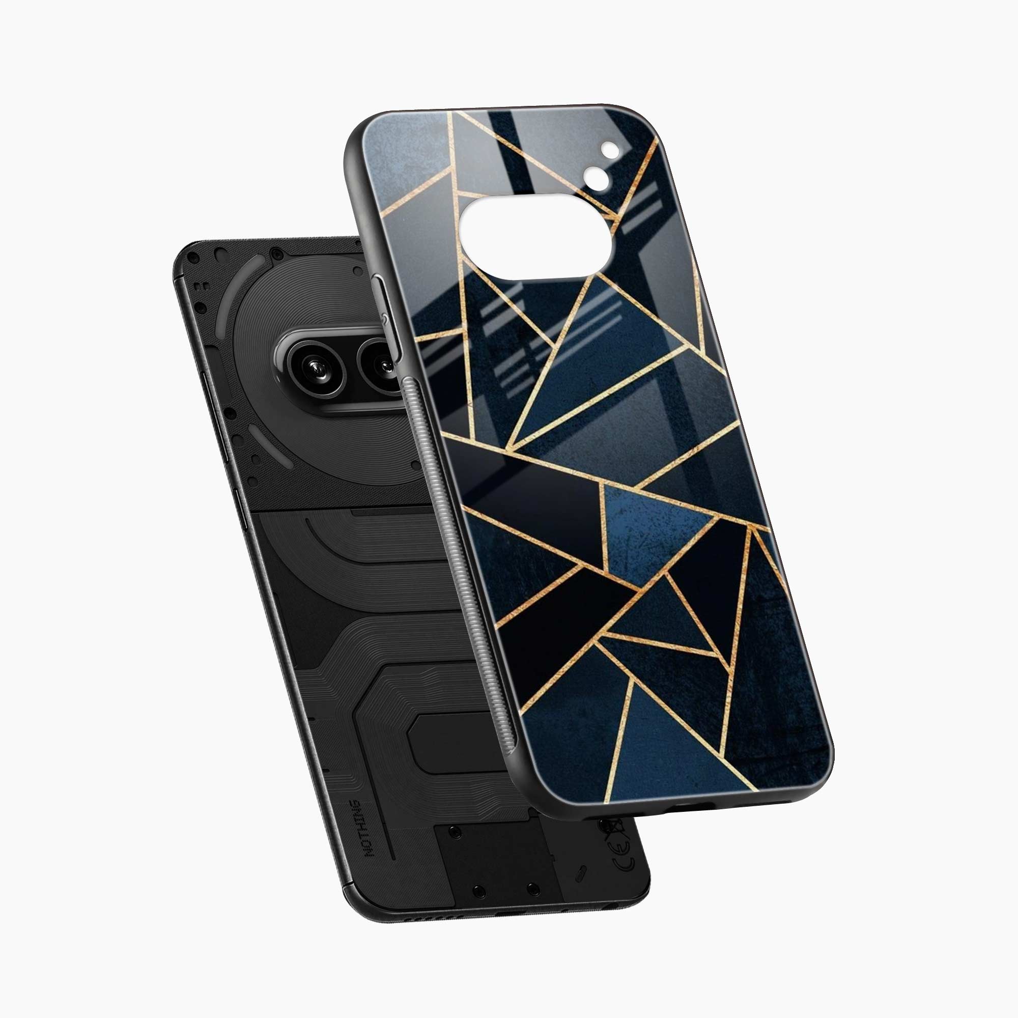 Diagonal Marble Golden Cut Nothing Phone 2a Plus Back Cover