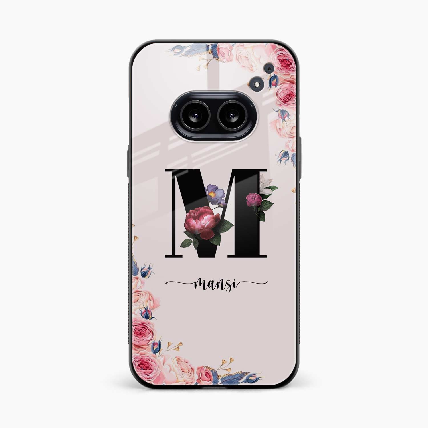 Floral Name Personalised Nothing Phone 2a Plus Back Cover