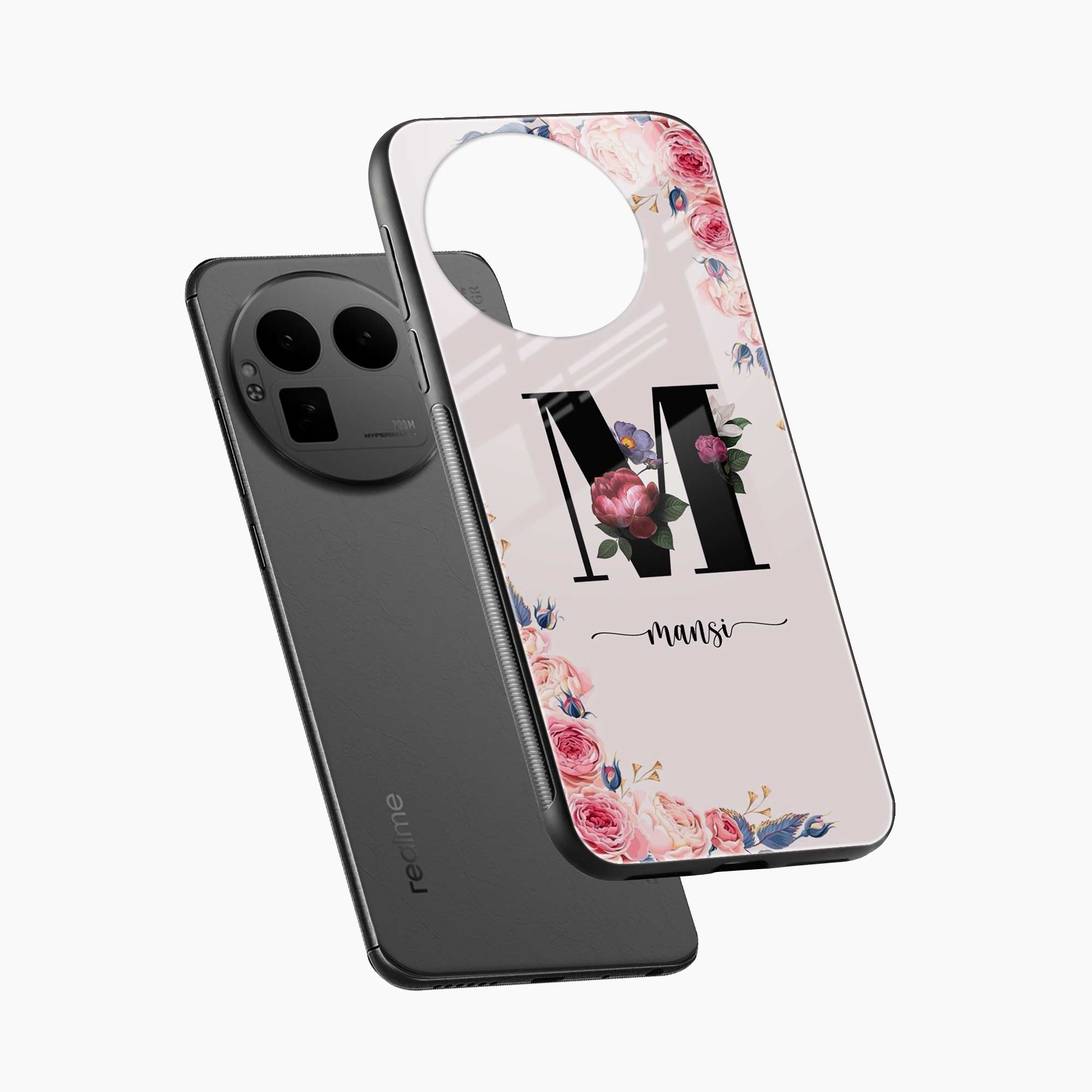 Floral Name Personalised Realme Gt 8 Pro Back Cover