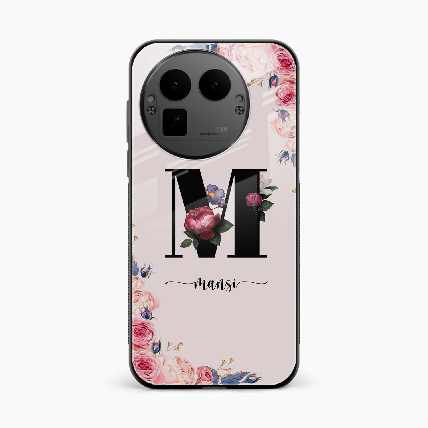 Floral Name Personalised Realme Gt 8 Pro Back Cover