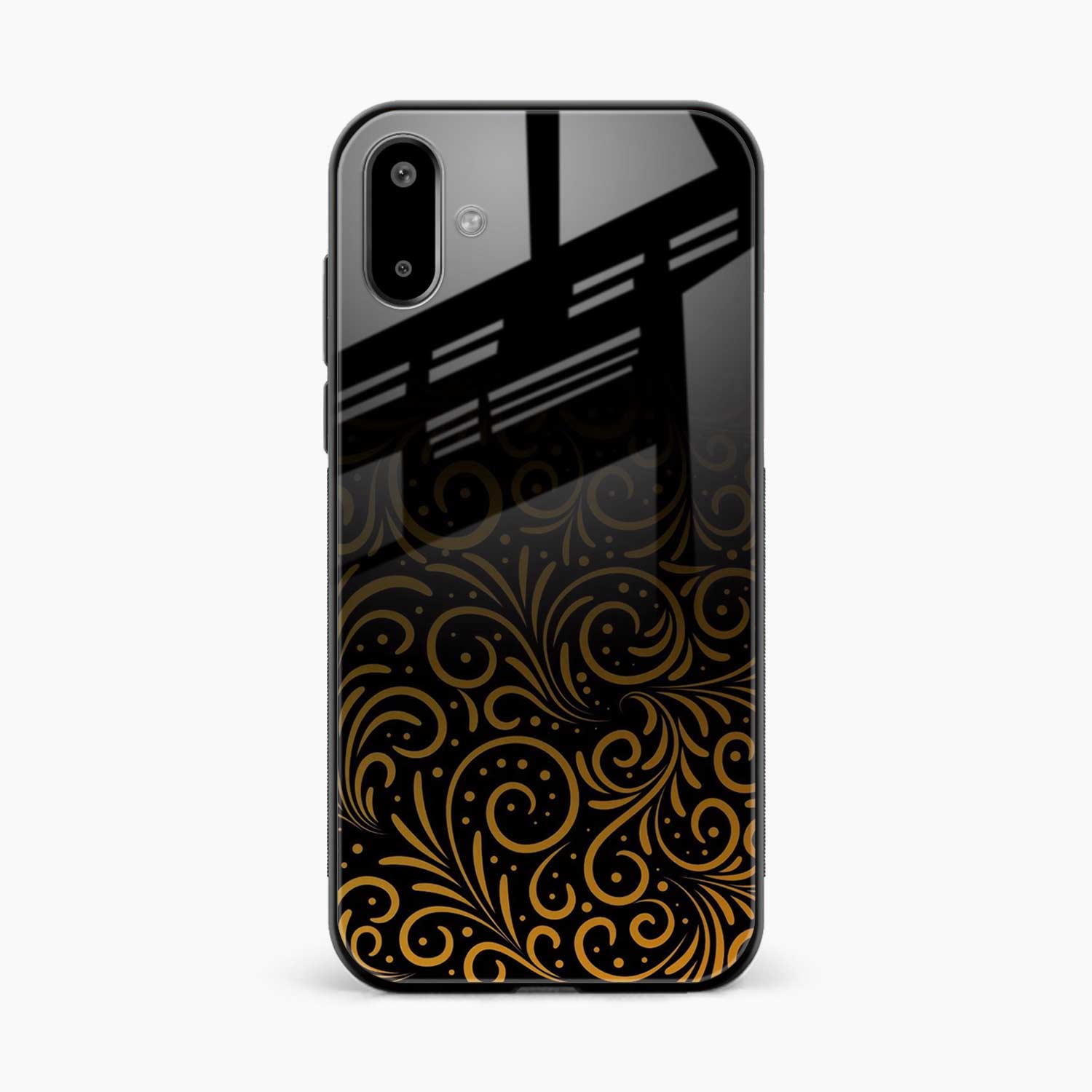 Golden Swirl Samsung F07 Back Cover