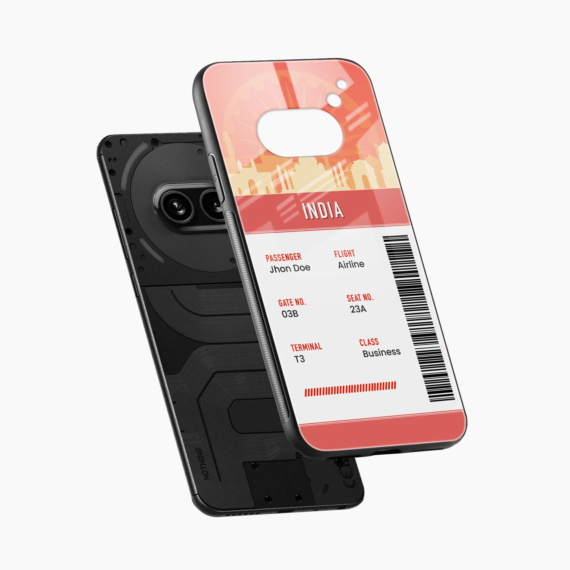 India Boarding Pass Nothing Phone 2a Plus Back Cover