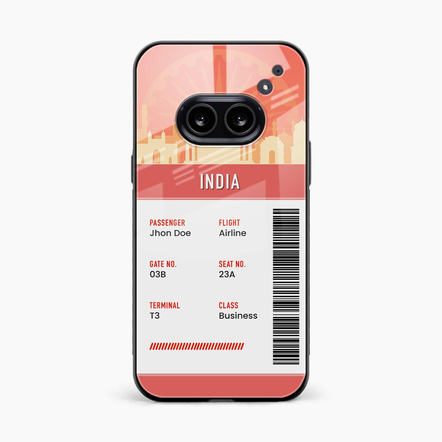 India Boarding Pass Nothing Phone 2a Plus Back Cover