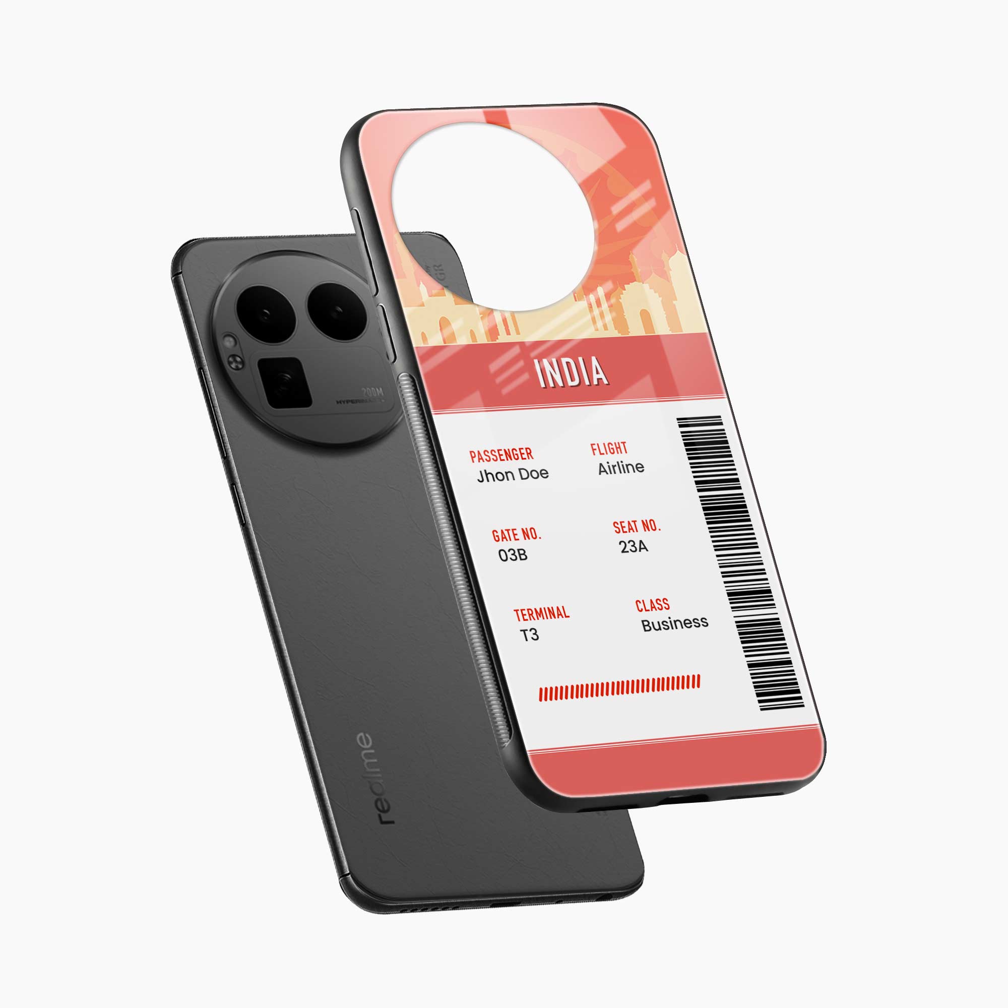 India Boarding Pass Realme Gt 8 Pro Back Cover