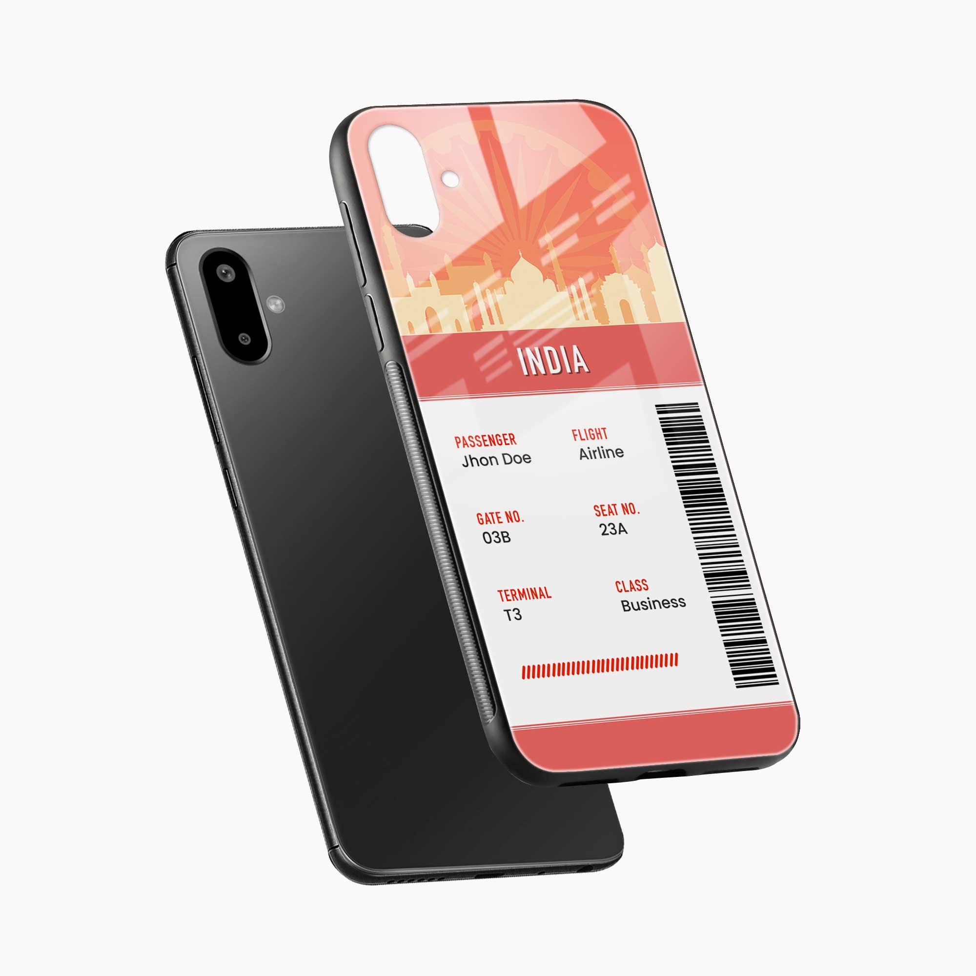 India Boarding Pass Samsung F07 Back Cover