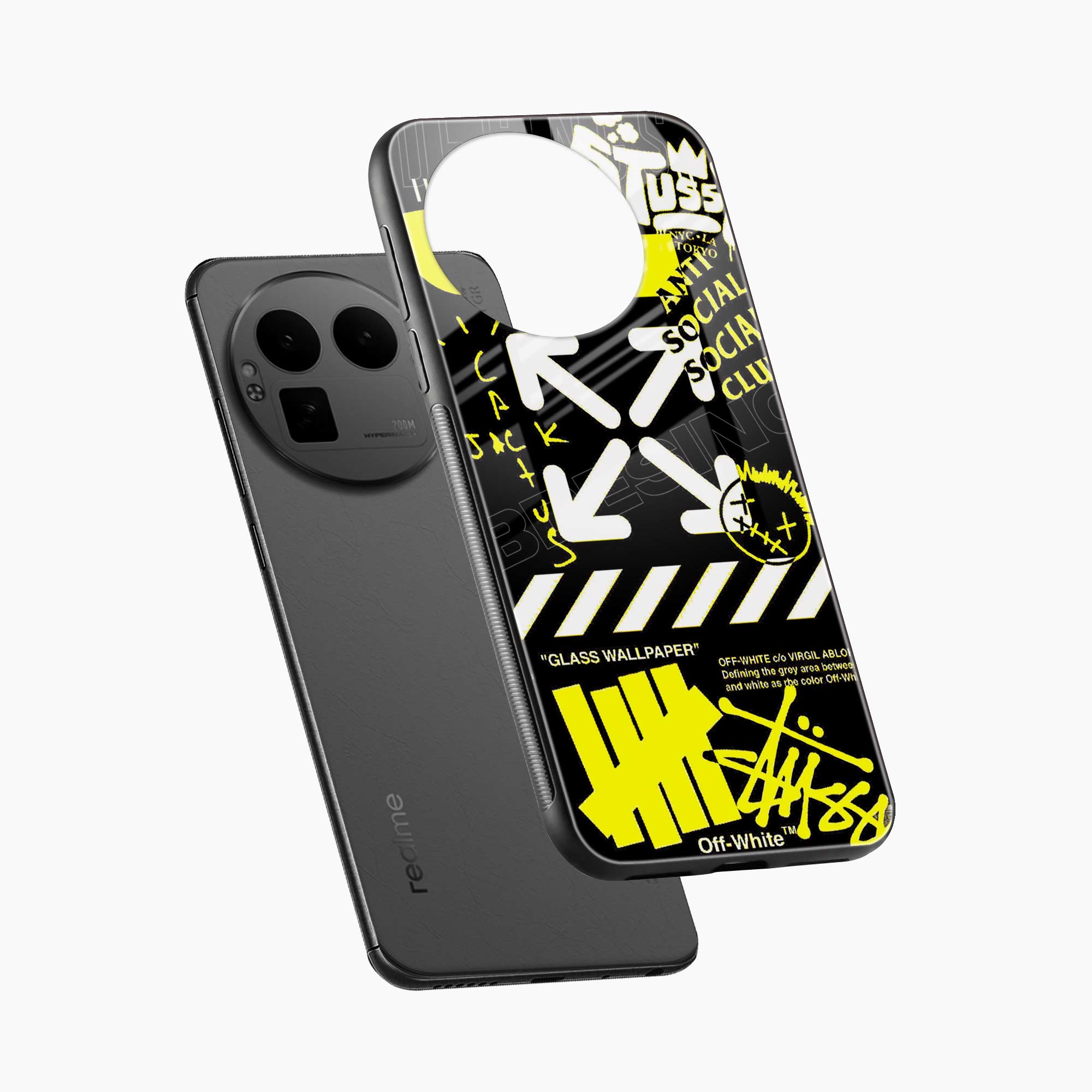 Neon Off White Realme Gt 8 Pro Back Cover