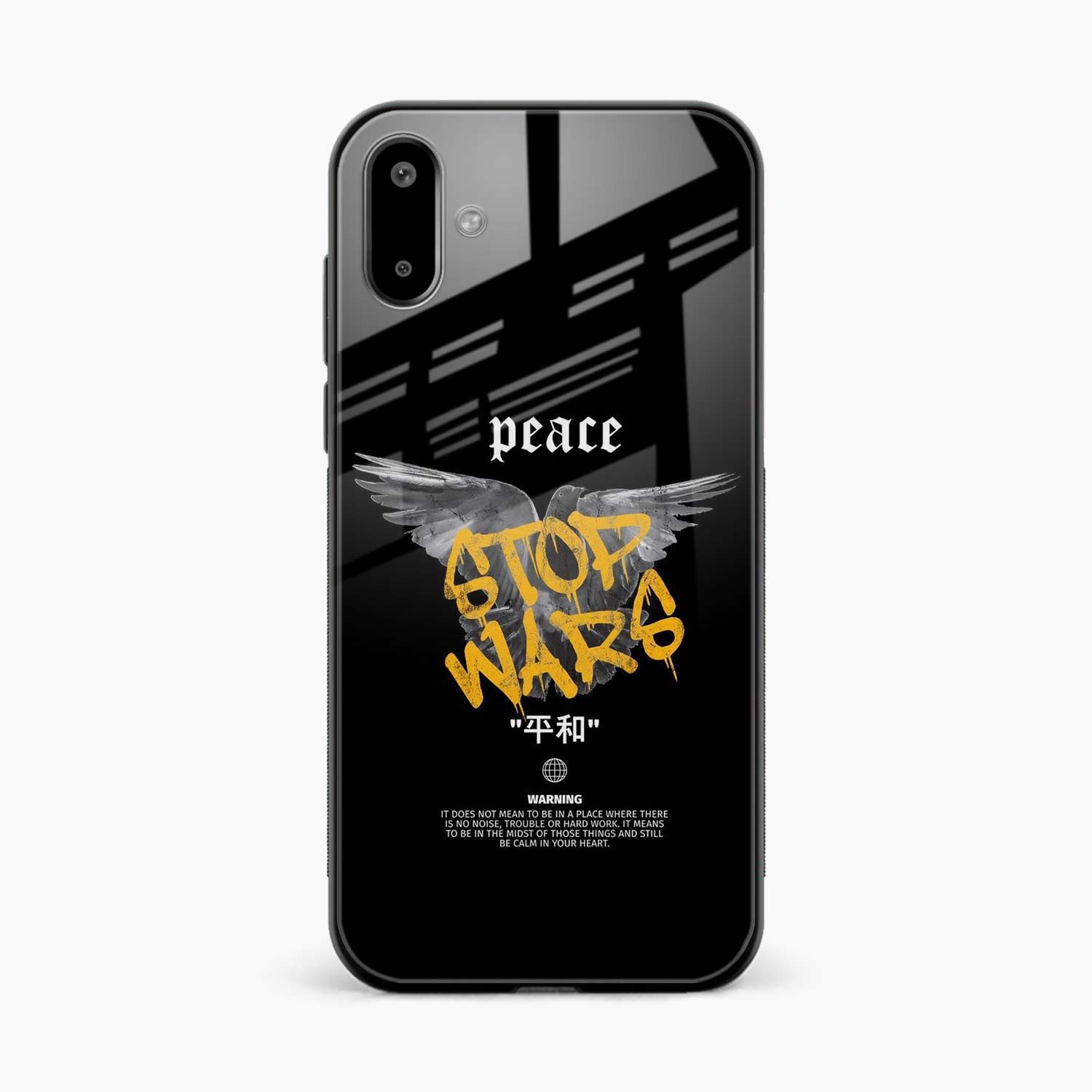 Peace Stop Wars Samsung F07 Back Cover