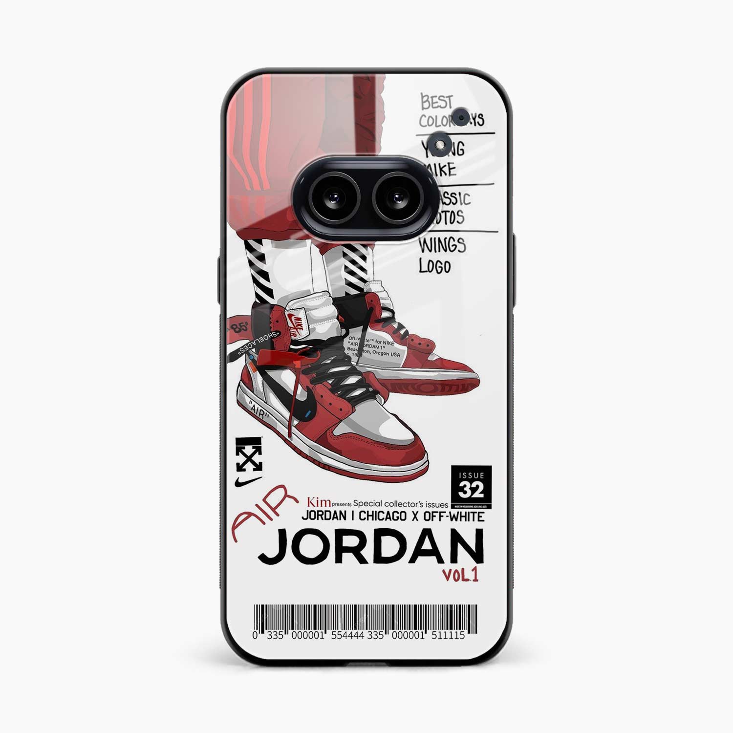 Red Sneakers Nothing Phone 2a Plus Back Cover