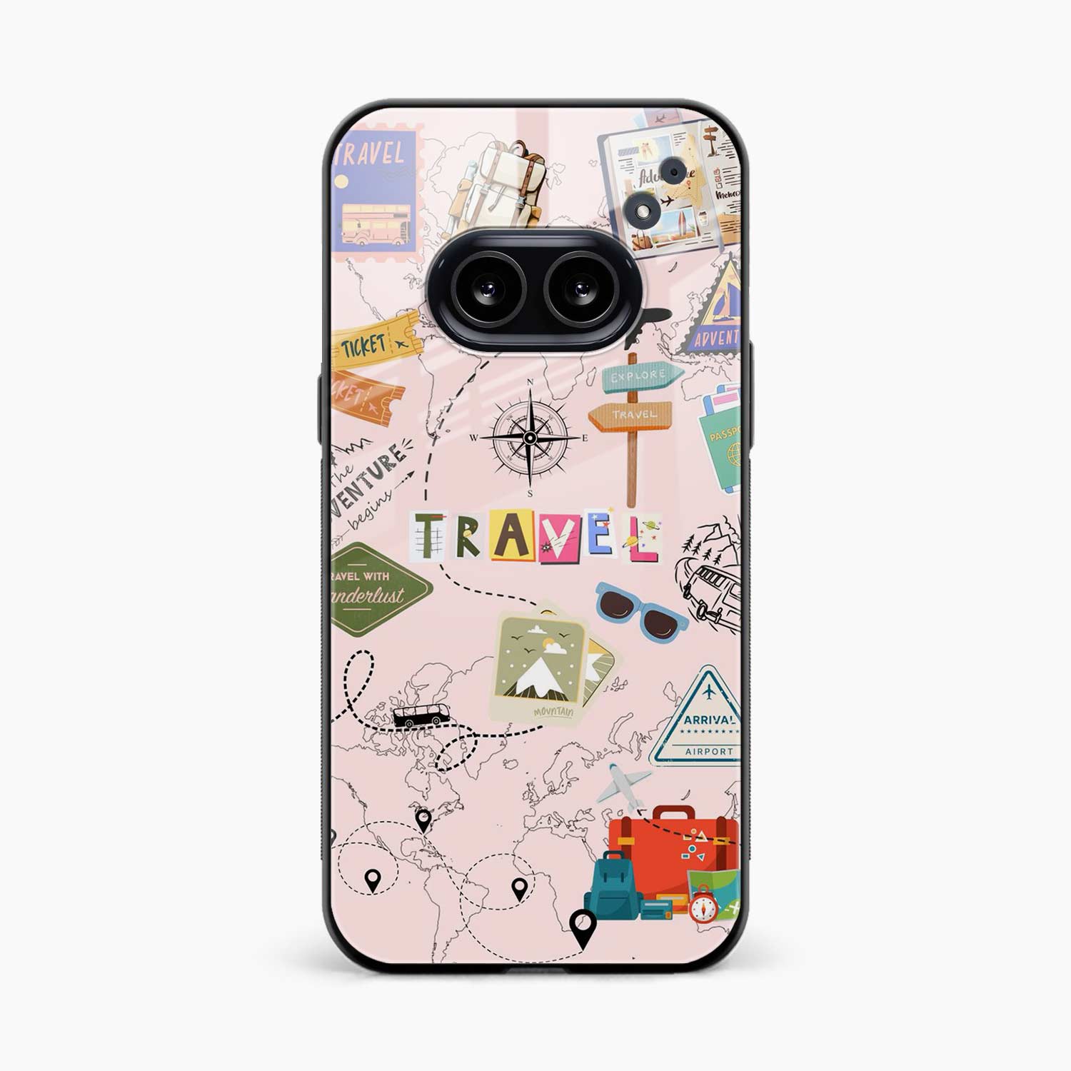 Traveler Nothing Phone 2a Plus Back Cover