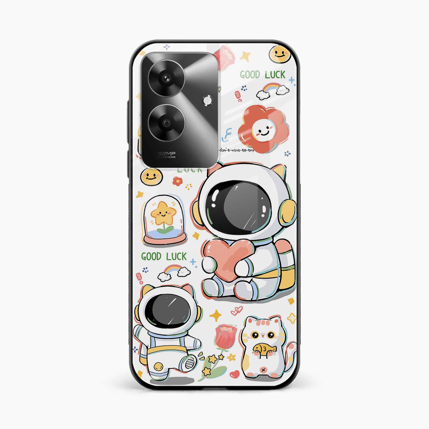 Cute Astronaut Realme Narzo N61 Back Cover