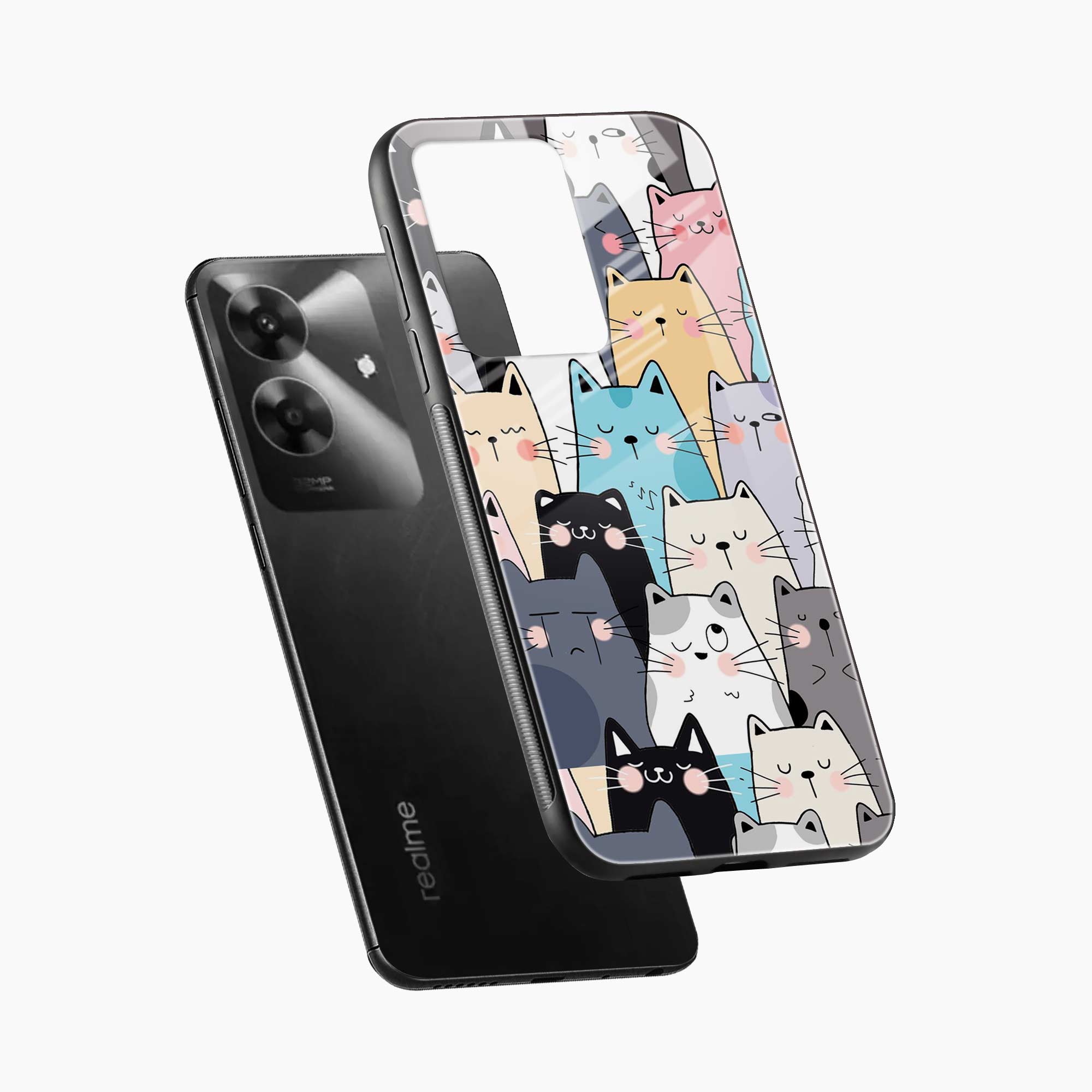 Cute Cat Realme Narzo N61 Back Cover