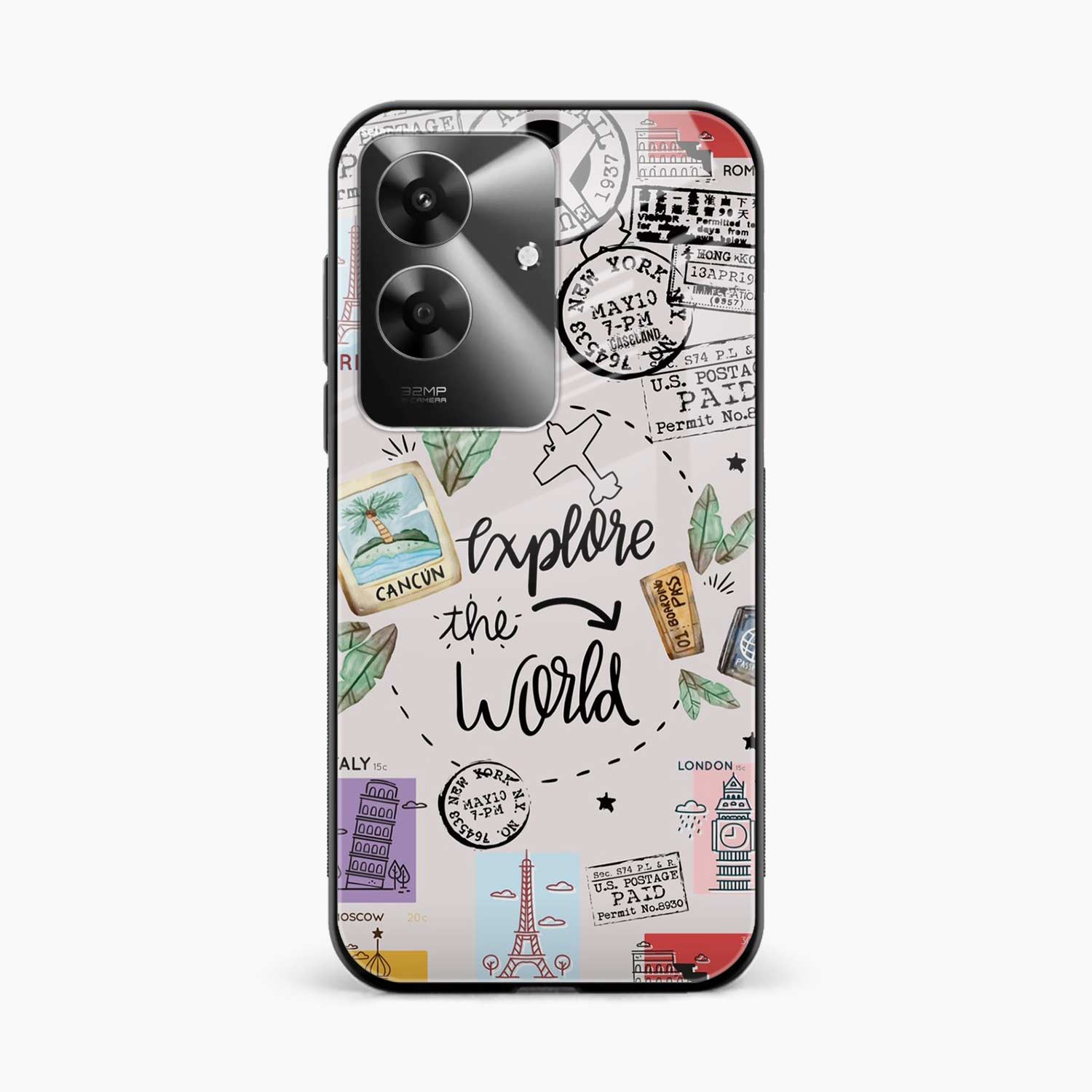 Explore The World Realme Narzo N61 Back Cover