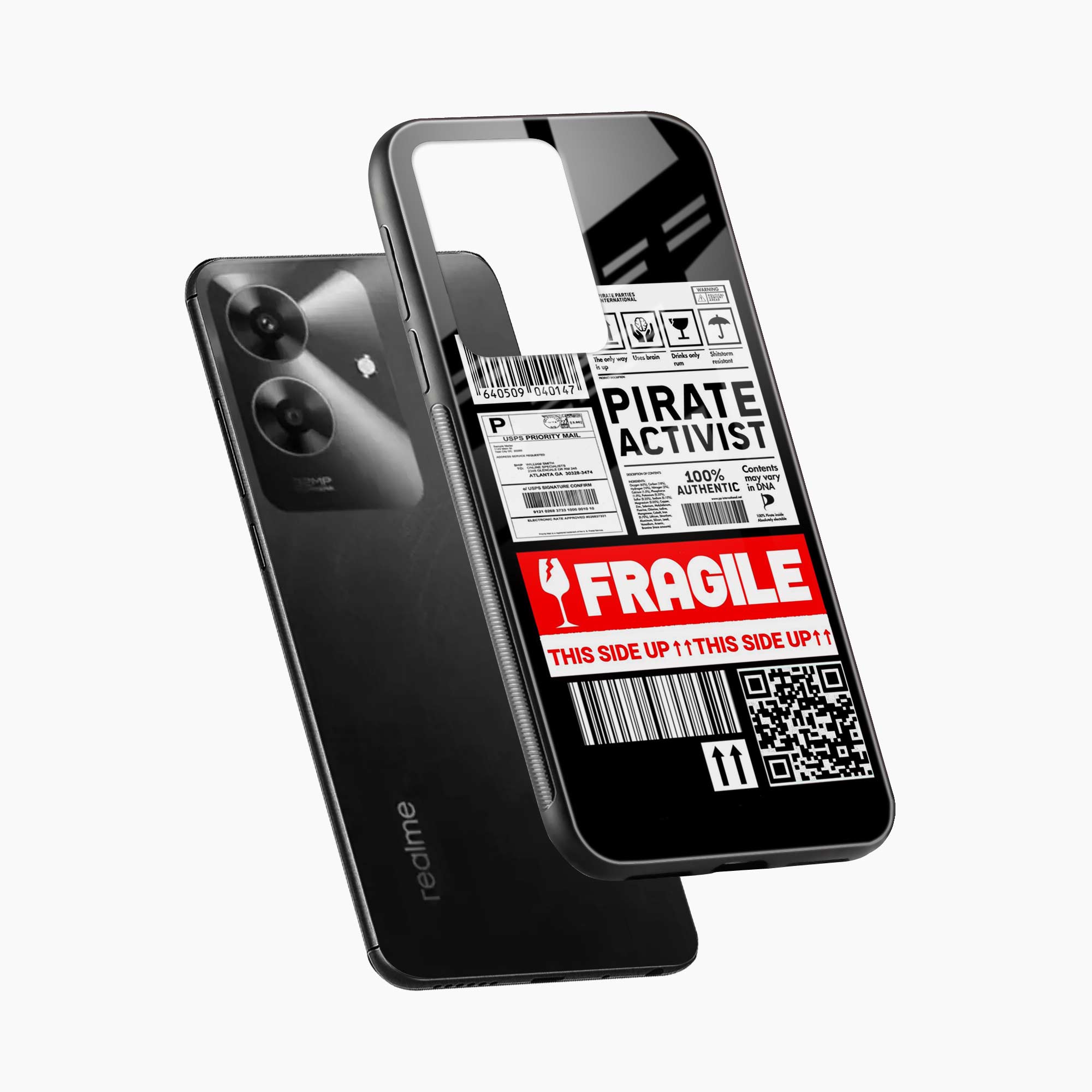 Fragile Realme Narzo N61 Back Cover