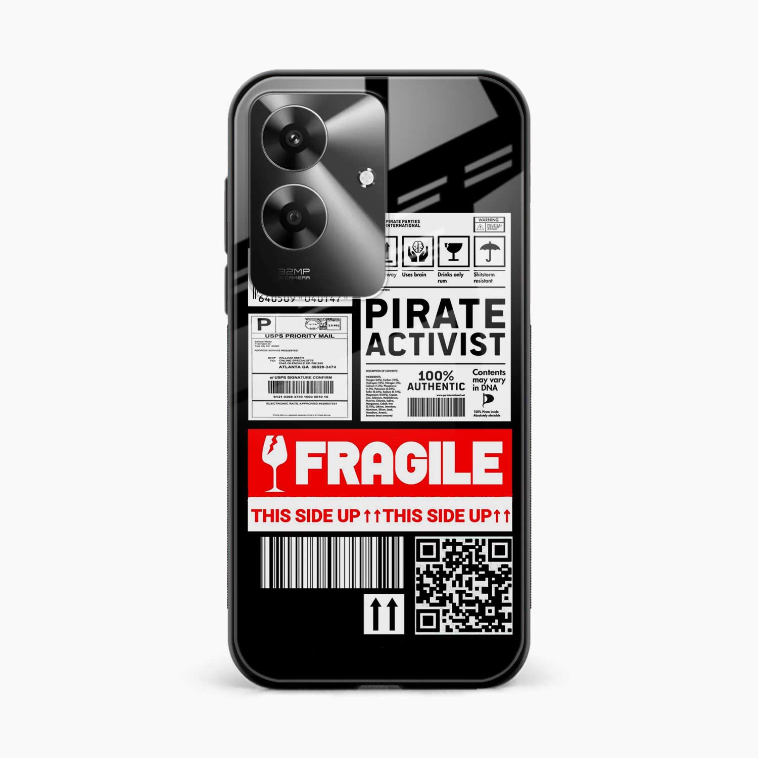 Fragile Realme Narzo N61 Back Cover