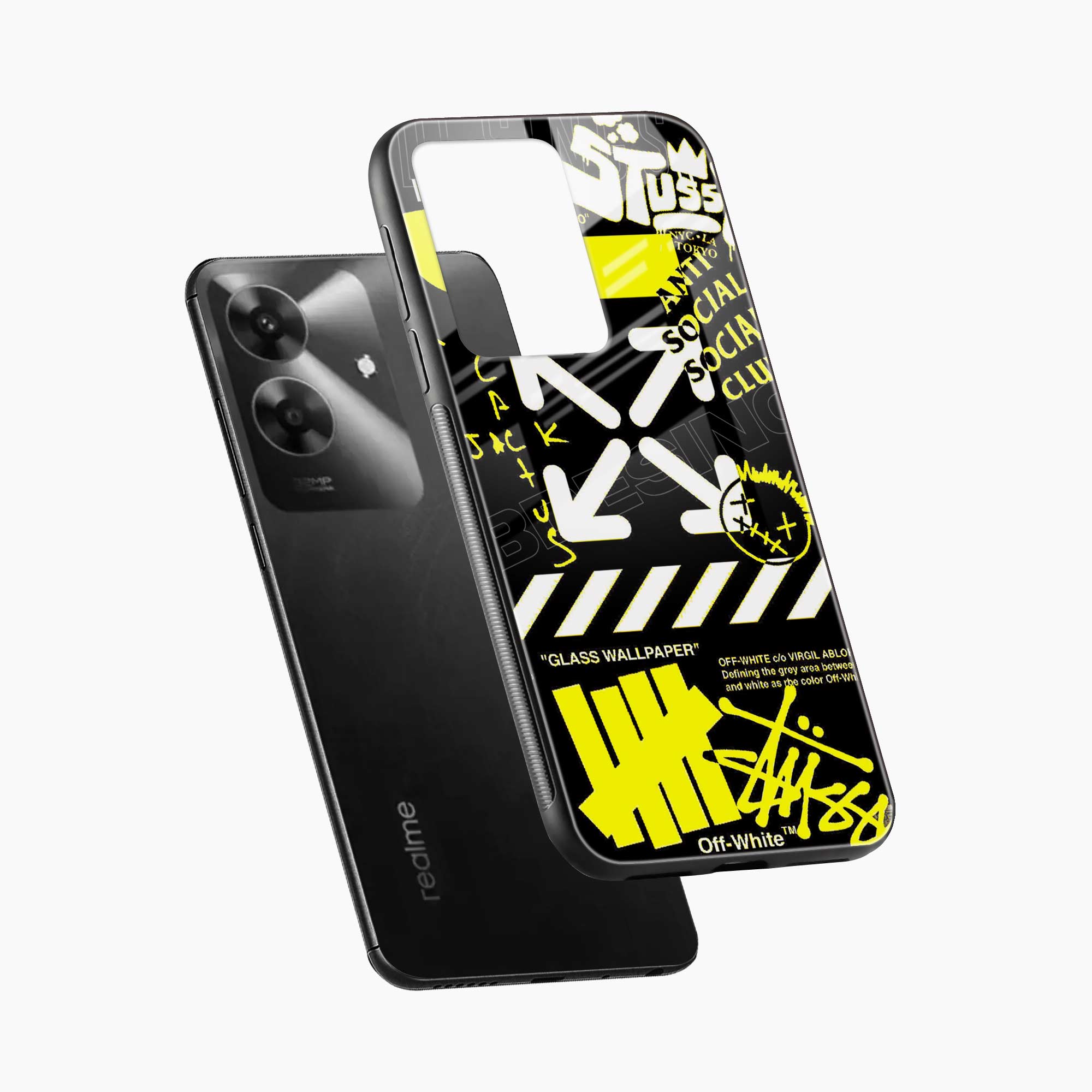 Neon Off White Realme Narzo N61 Back Cover