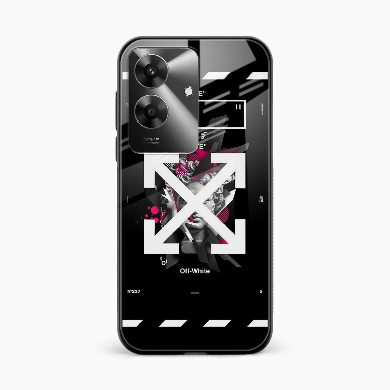 Off White Logo Realme Narzo N61 Back Cover