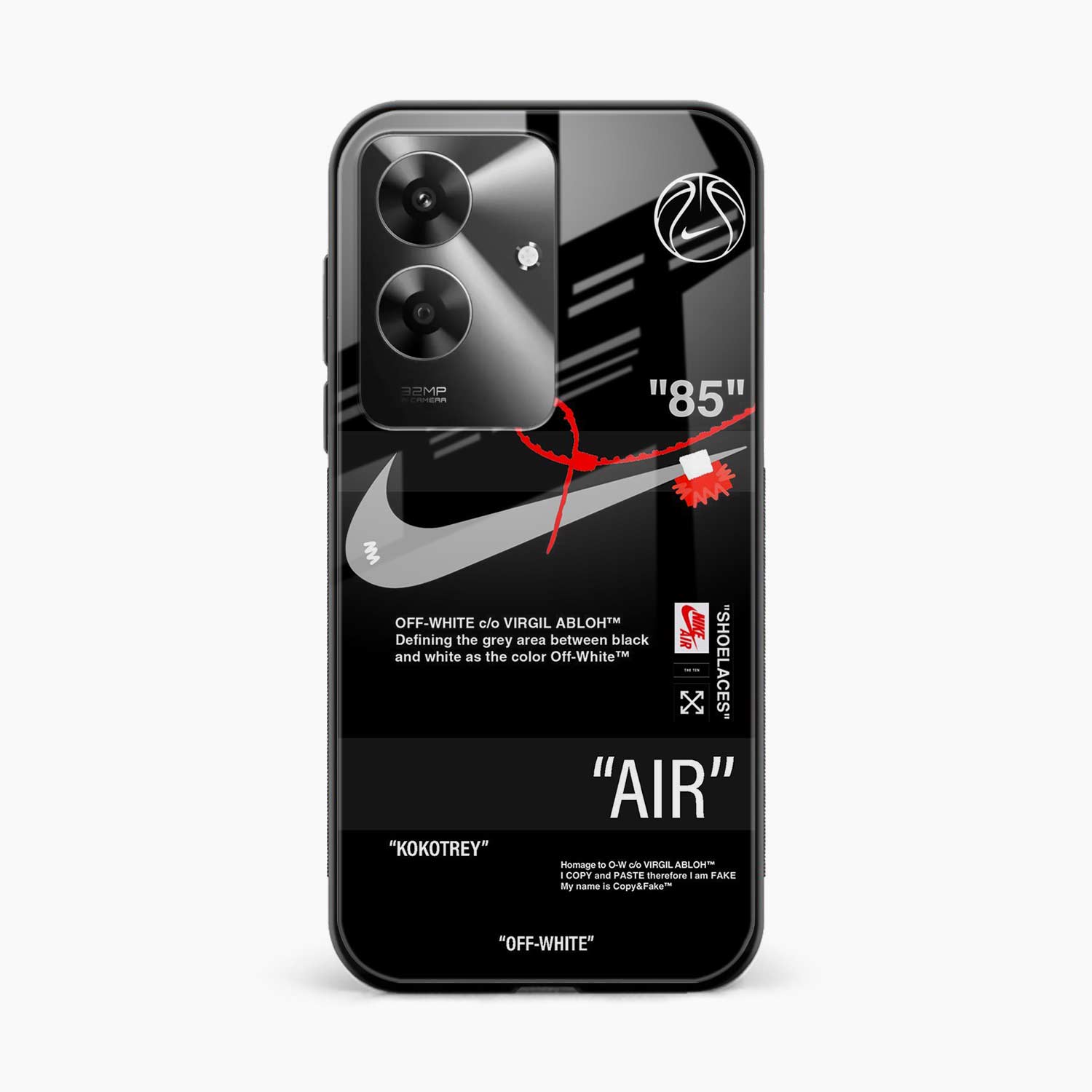 Off White Realme Narzo N61 Back Cover