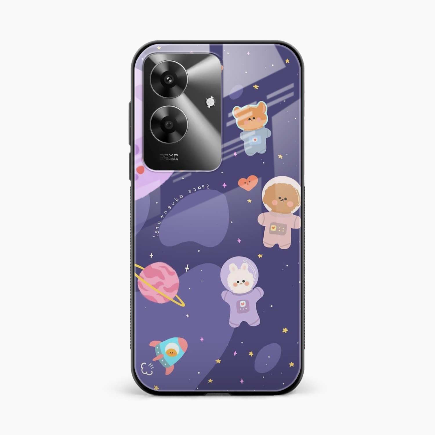 Teddy Space Realme Narzo N61 Back Cover