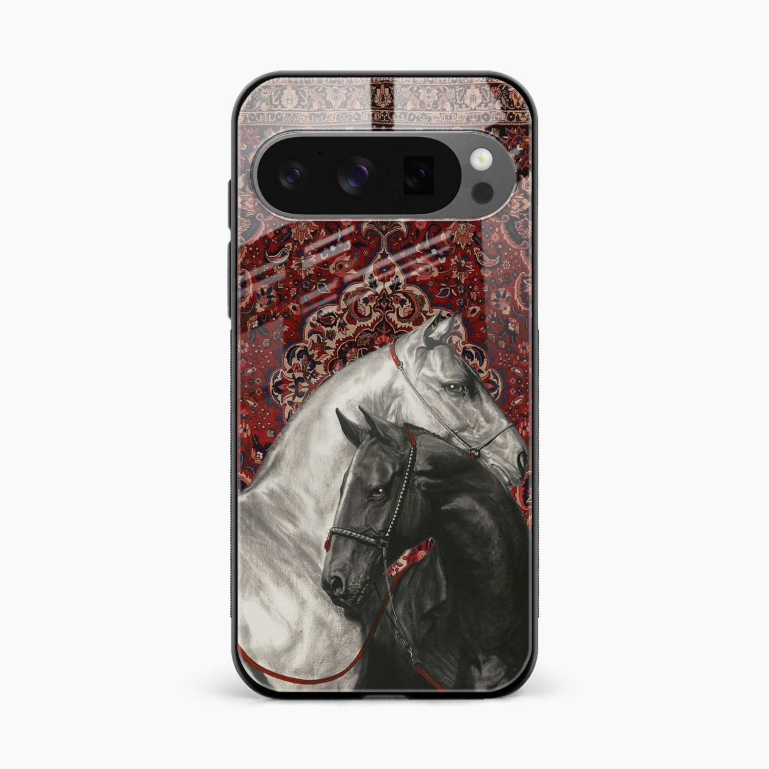 Black And White Horse Google Pixel 10 Pro Back Cover