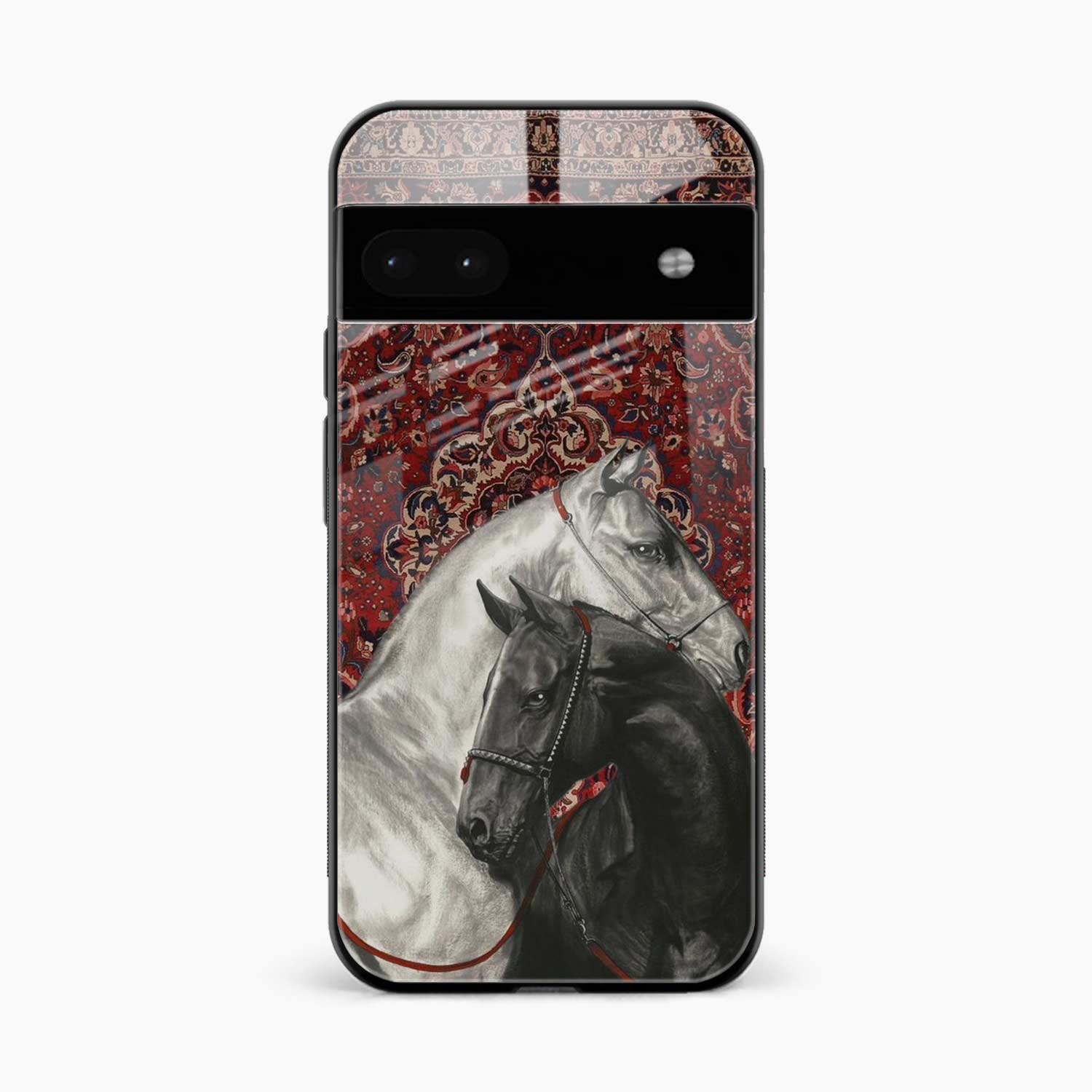 Black And White Horse Google Pixel 6a Back Cover