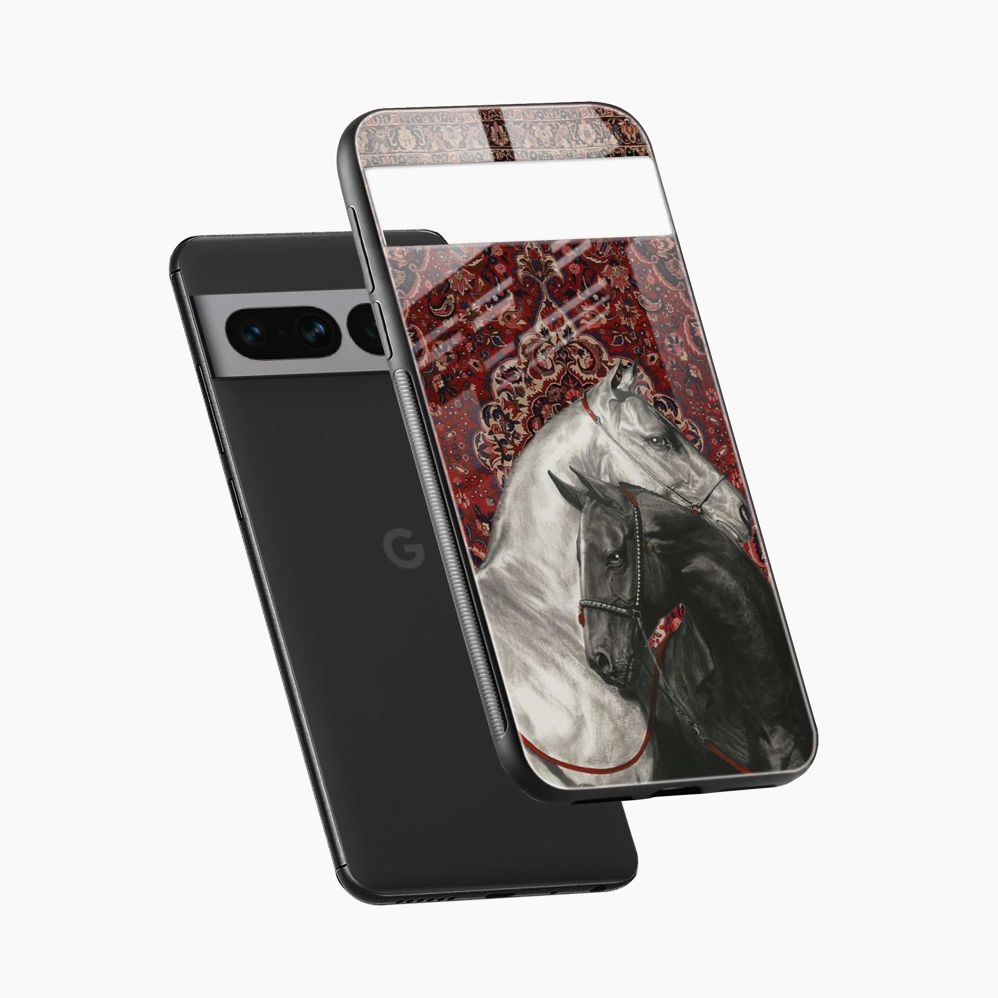 Black And White Horse Google Pixel 7 Pro Back Cover