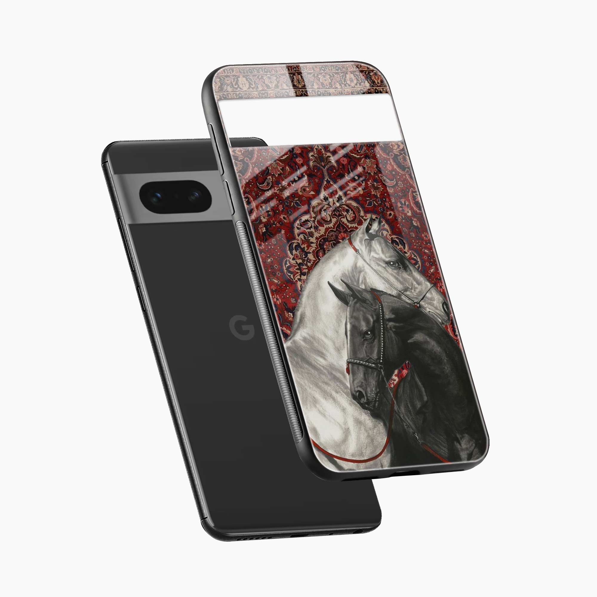 Black And White Horse Google Pixel 7 Back Cover