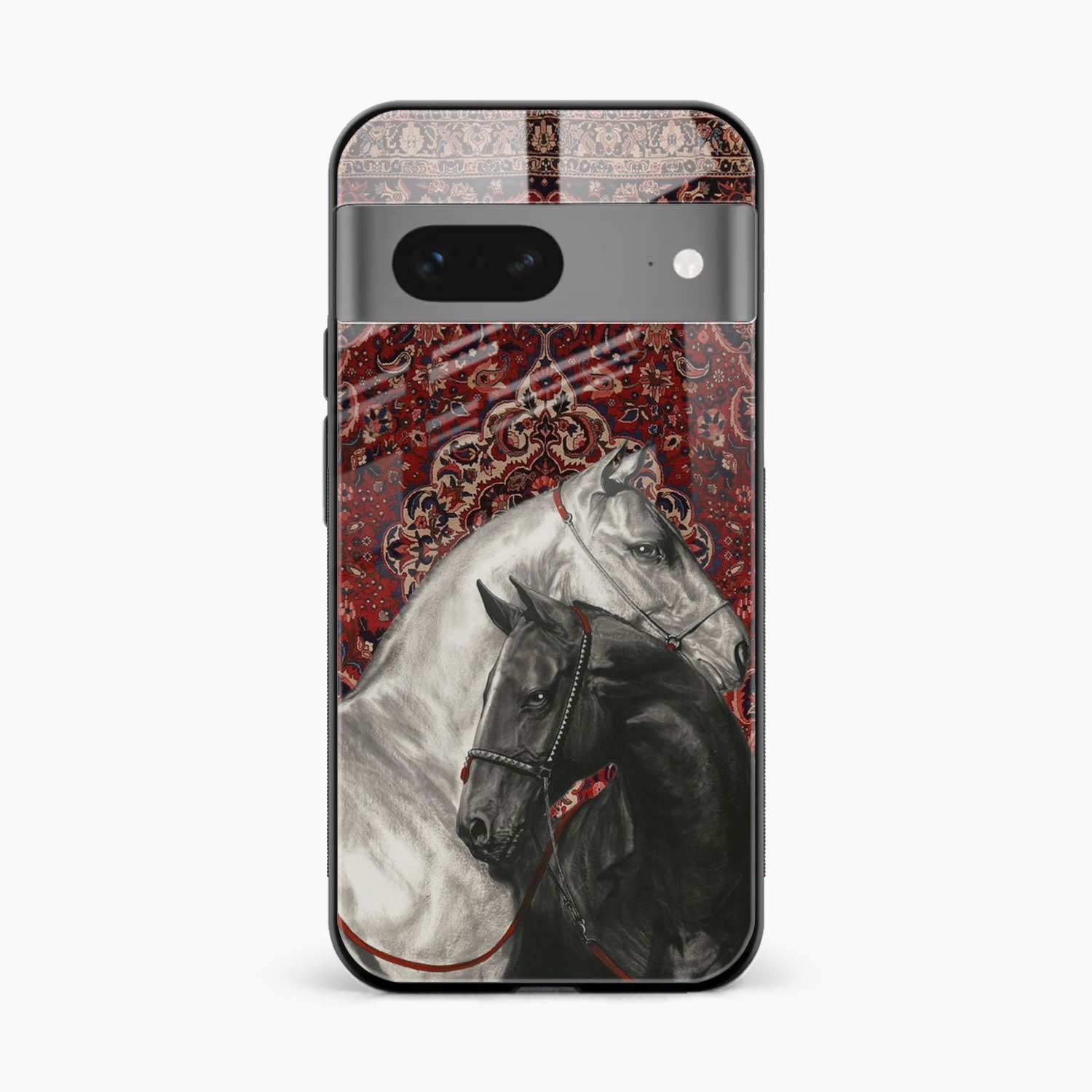 Black And White Horse Google Pixel 7 Back Cover