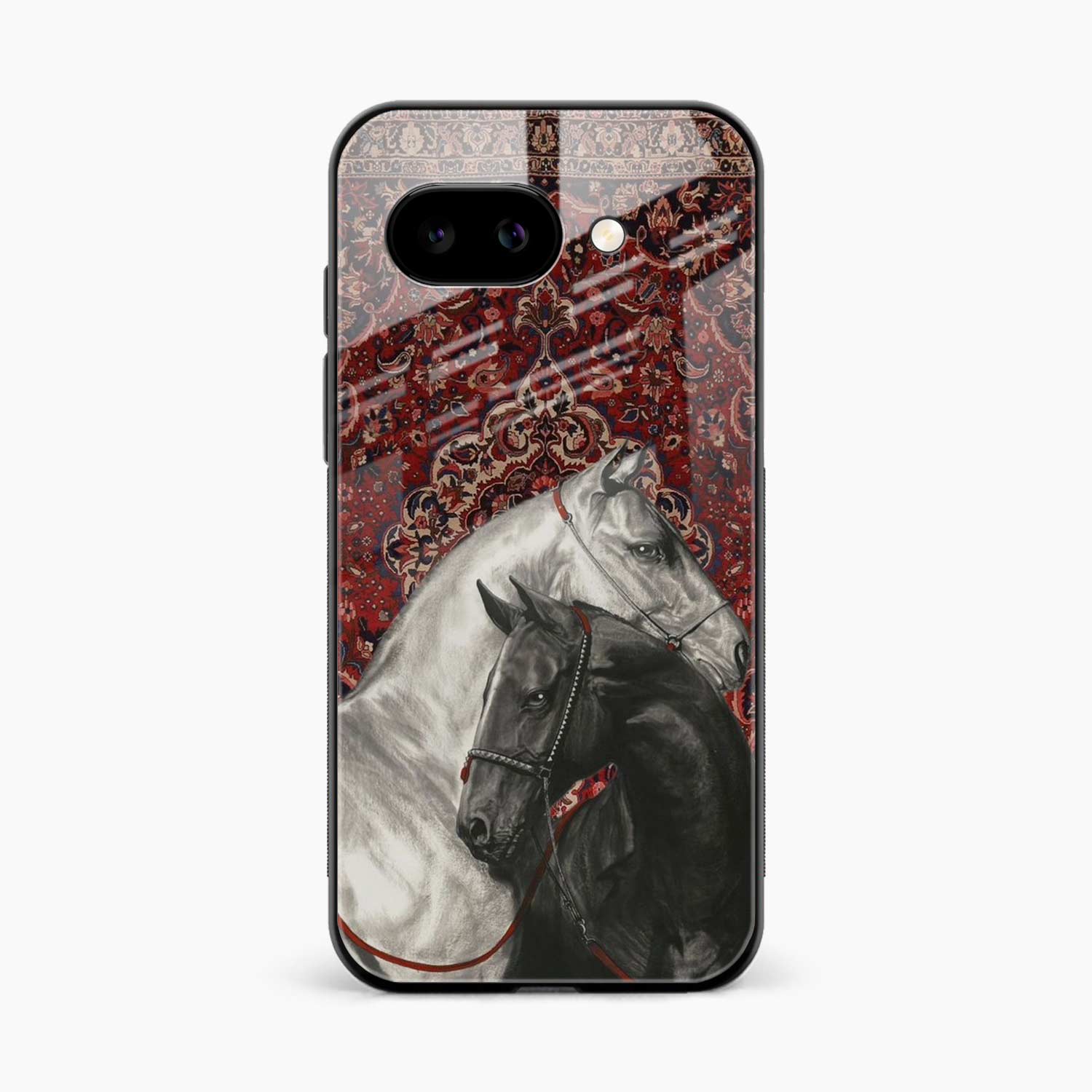 Black And White Horse Google Pixel 9a Back Cover