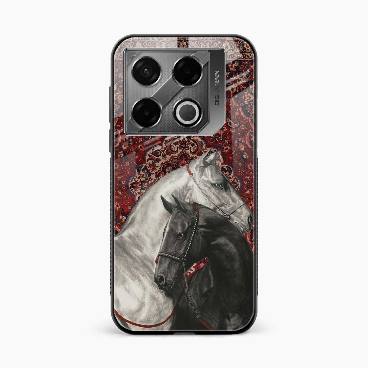 Black And White Horse Infinix Gt 20 Pro 5G Back Cover