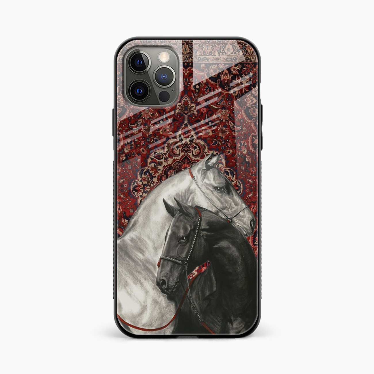 Black And White Horse iPhone 13 Pro Back Cover