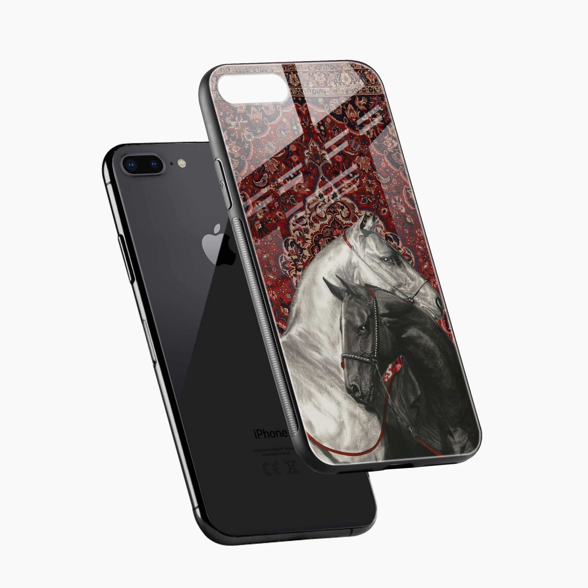 Black And White Horse iPhone 7 Plus Back Cover