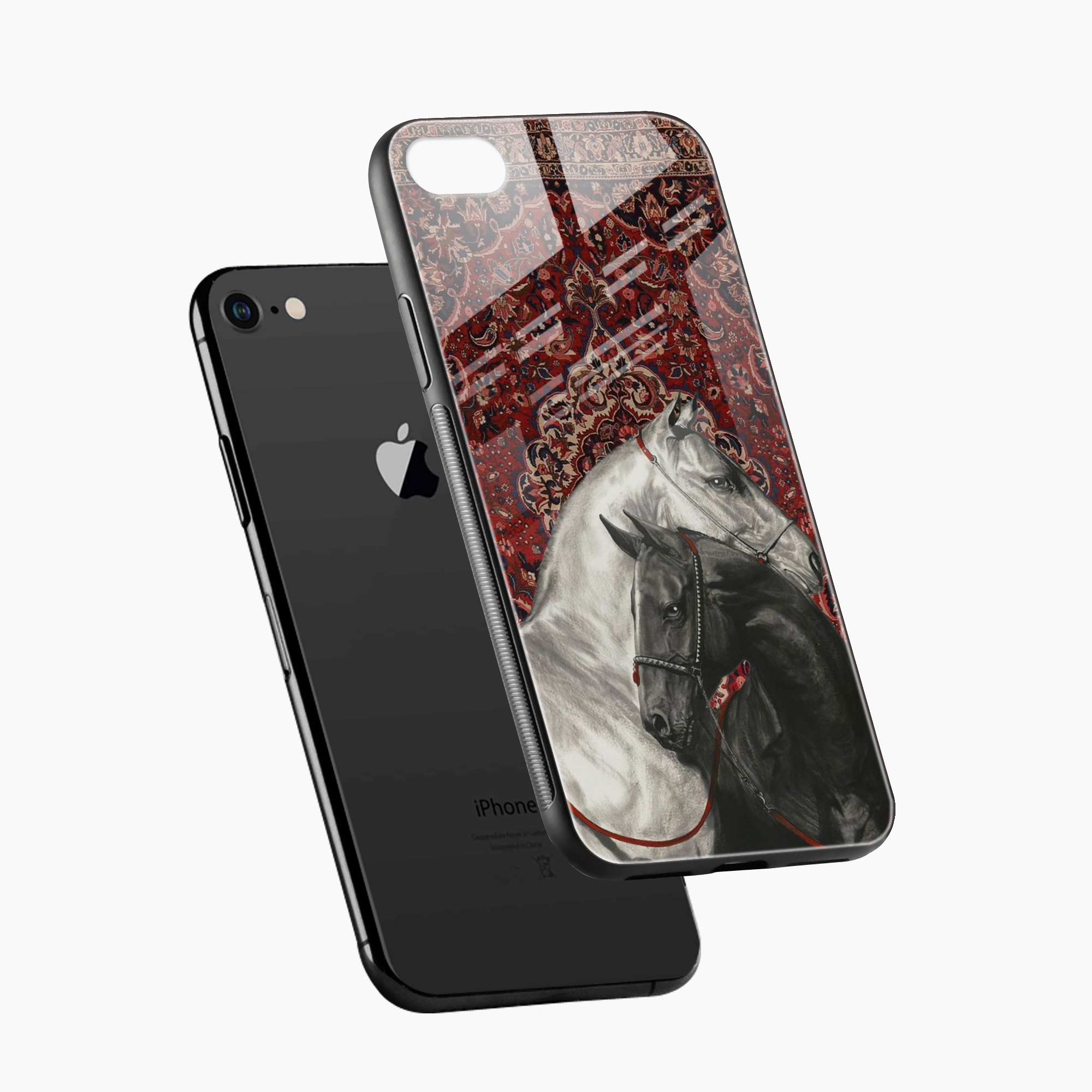 Black And White Horse iPhone 7 Back Cover