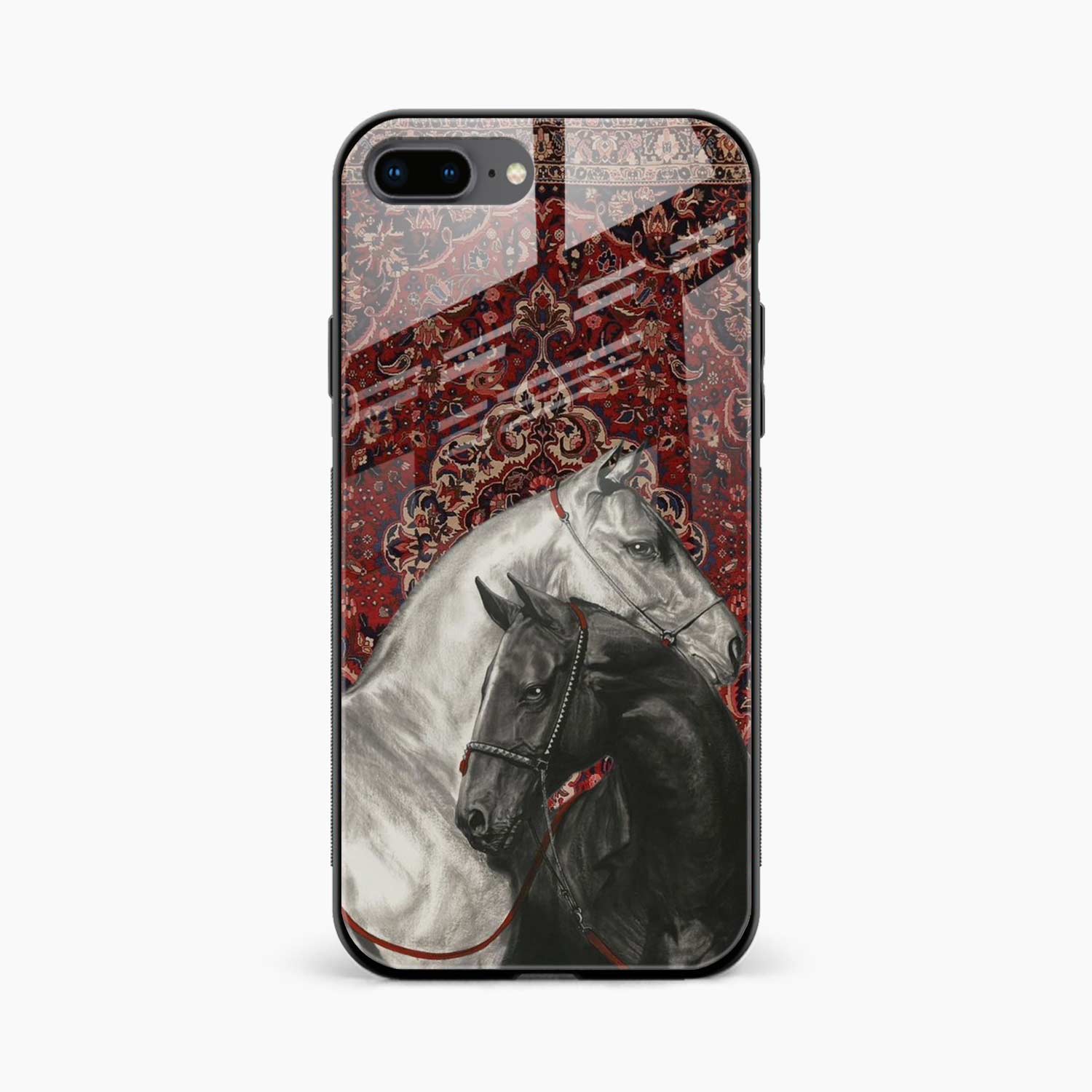 Black And White Horse iPhone 8 Plus Back Cover
