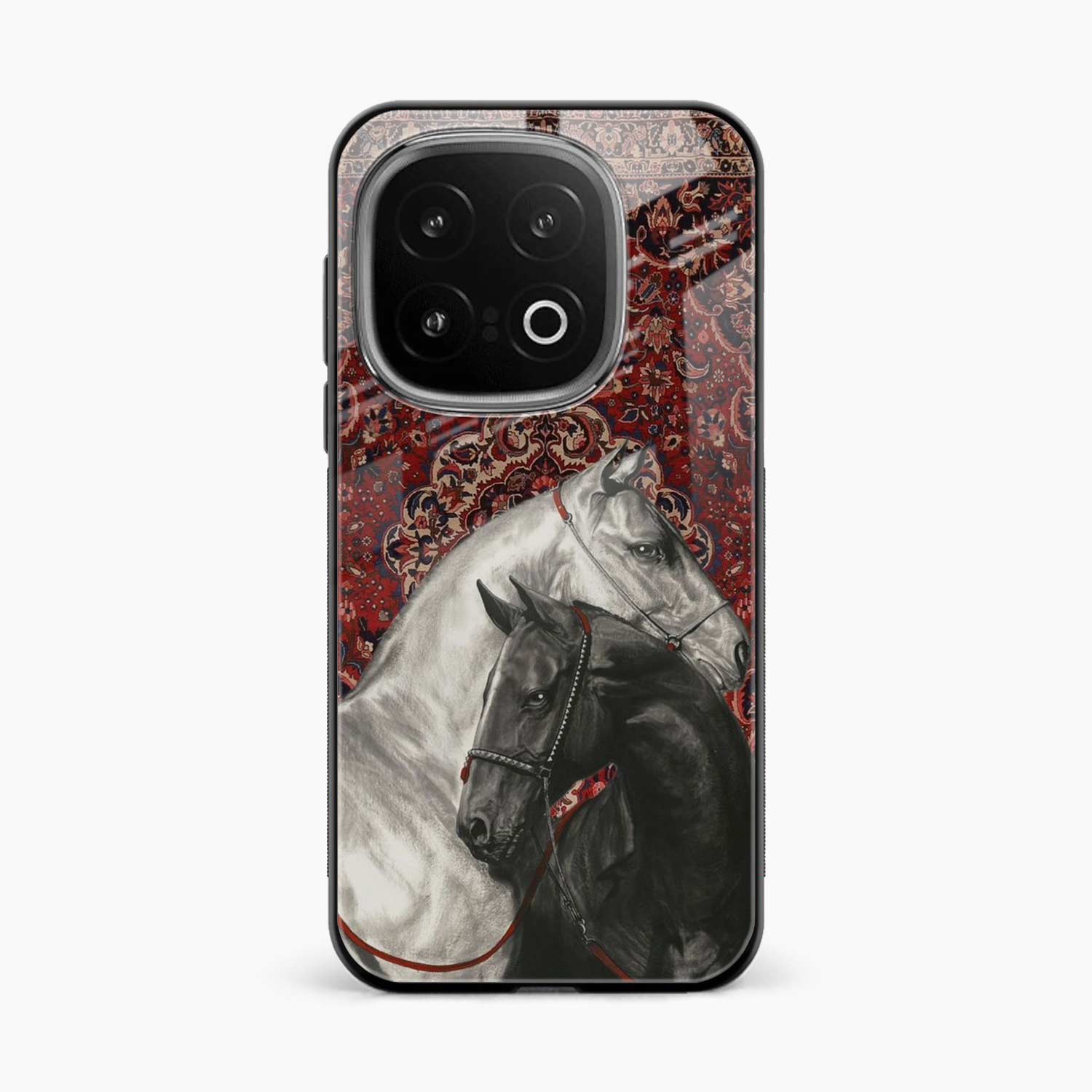 Black And White Horse Iqoo 13 5G Back Cover