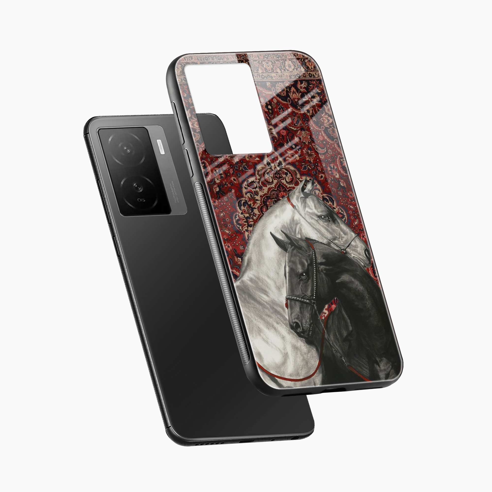Black And White Horse Iqoo Z7s 5G Back Cover