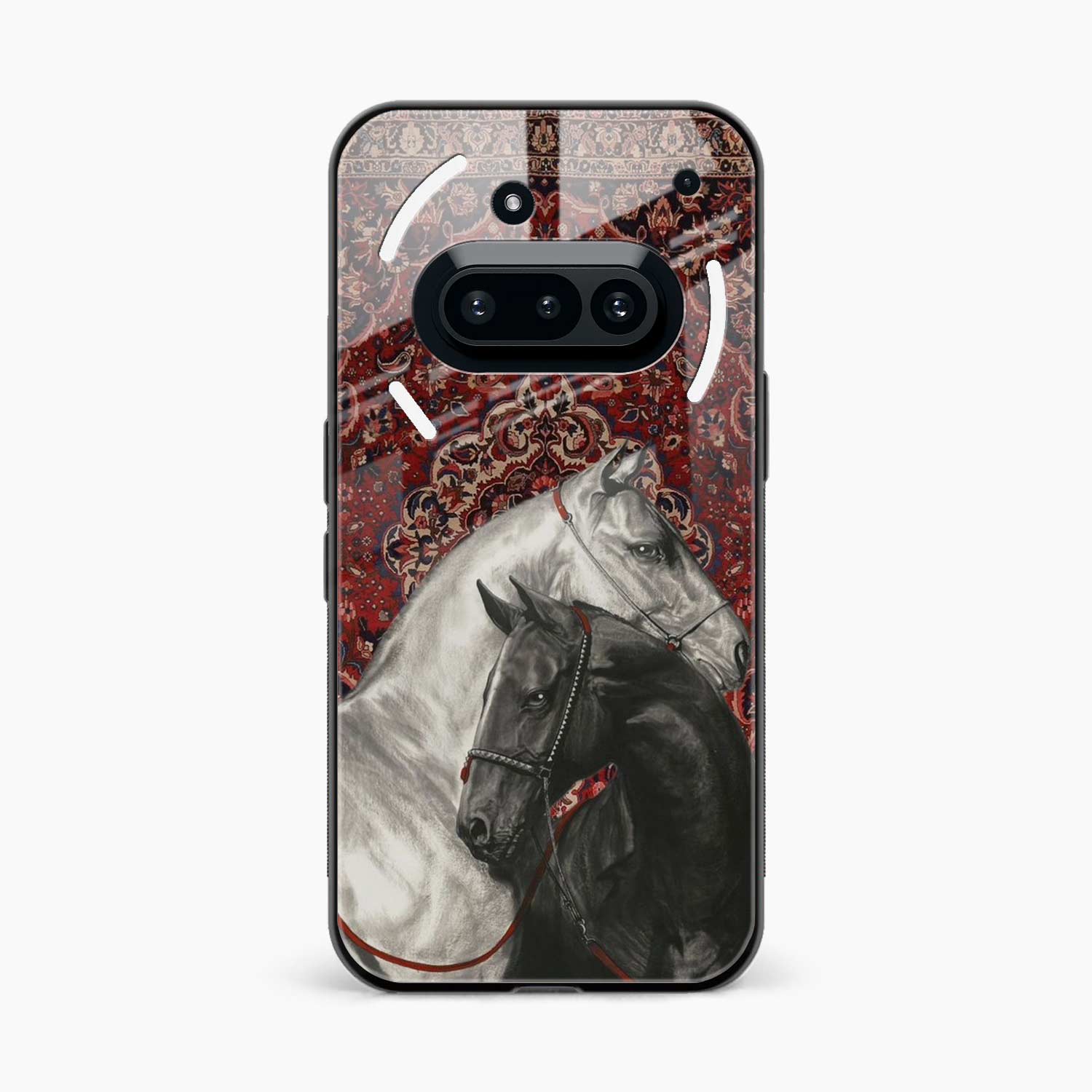 Black And White Horse Nothing Phone 3a 5G Back Cover