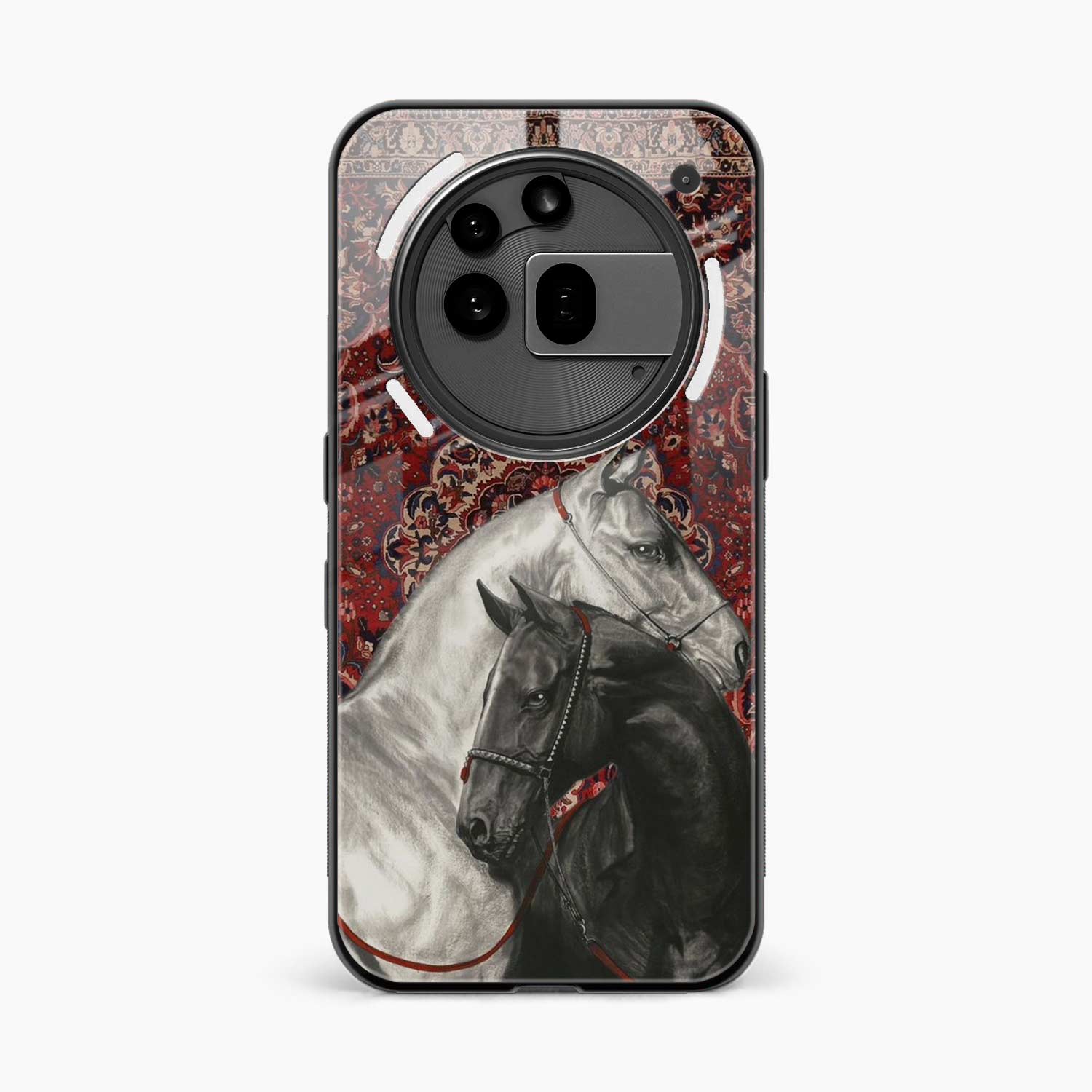 Black And White Horse Nothing Phone 3a Pro Back Cover