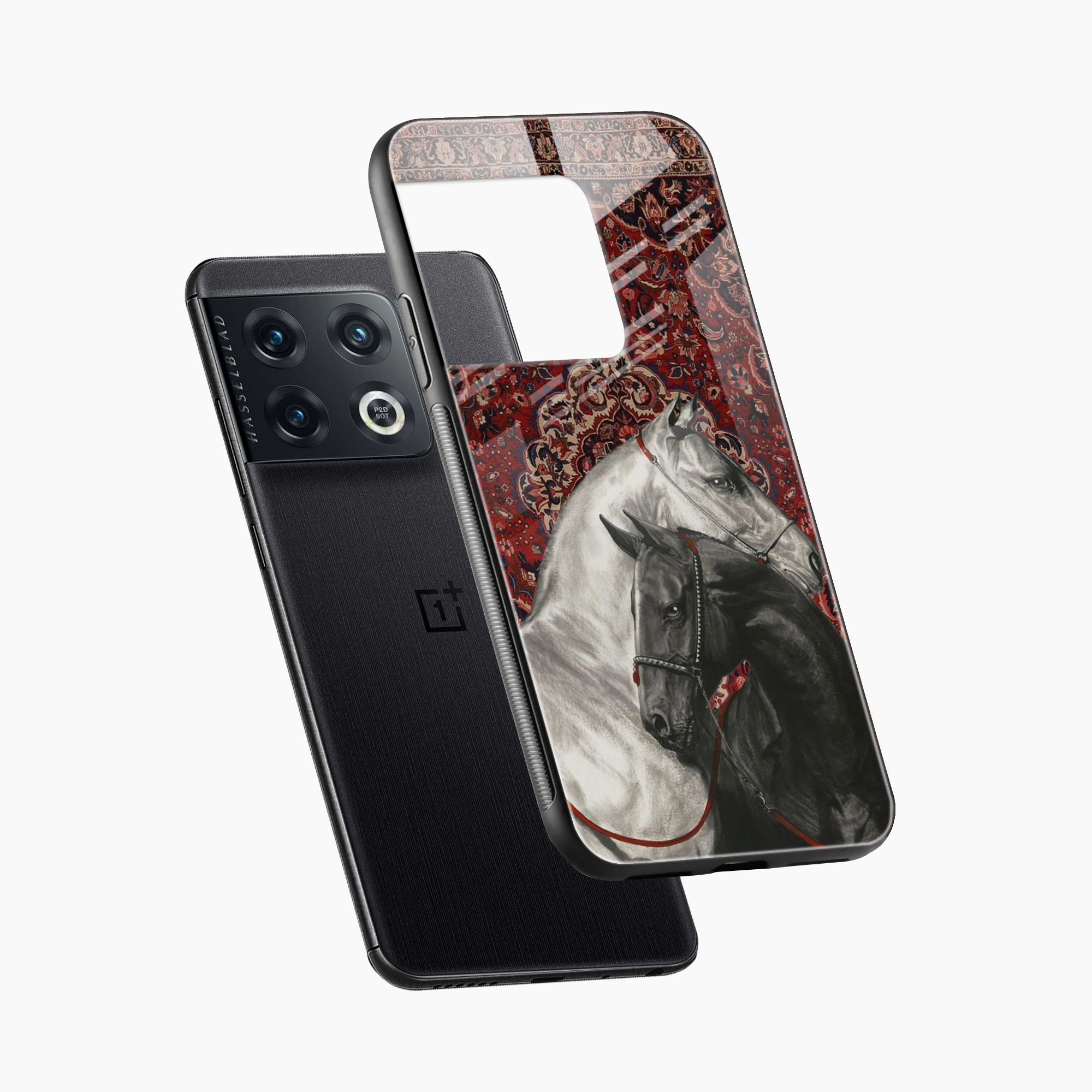 Black And White Horse OnePlus 10 Pro Back Cover